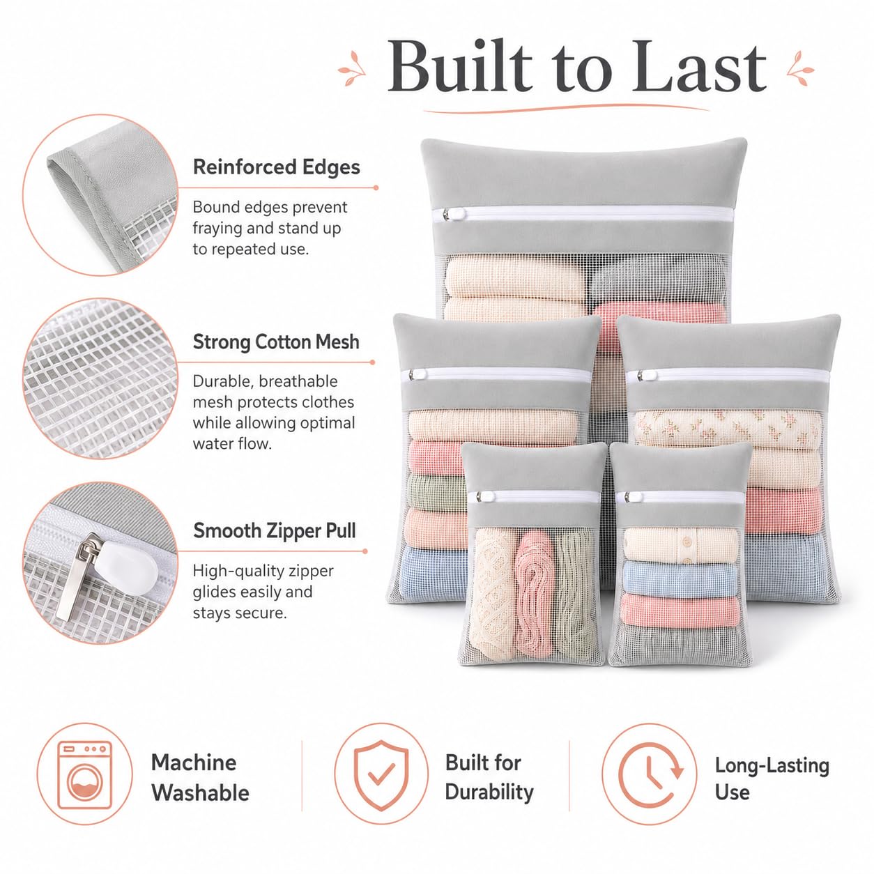 Gray 5 piece set in bags (5.99 Count)