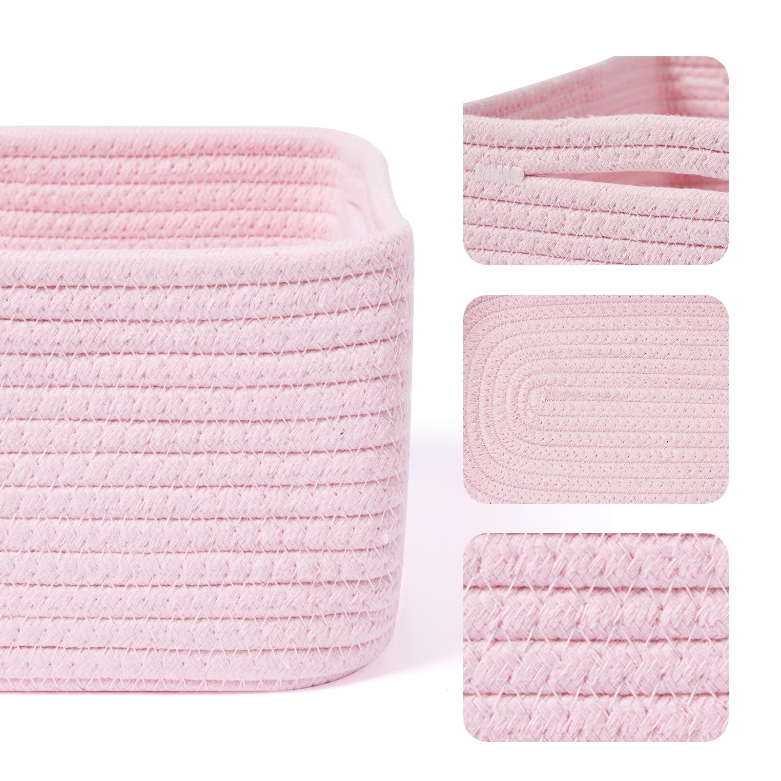 Small Storage Baskets for Organizing (3 Count)