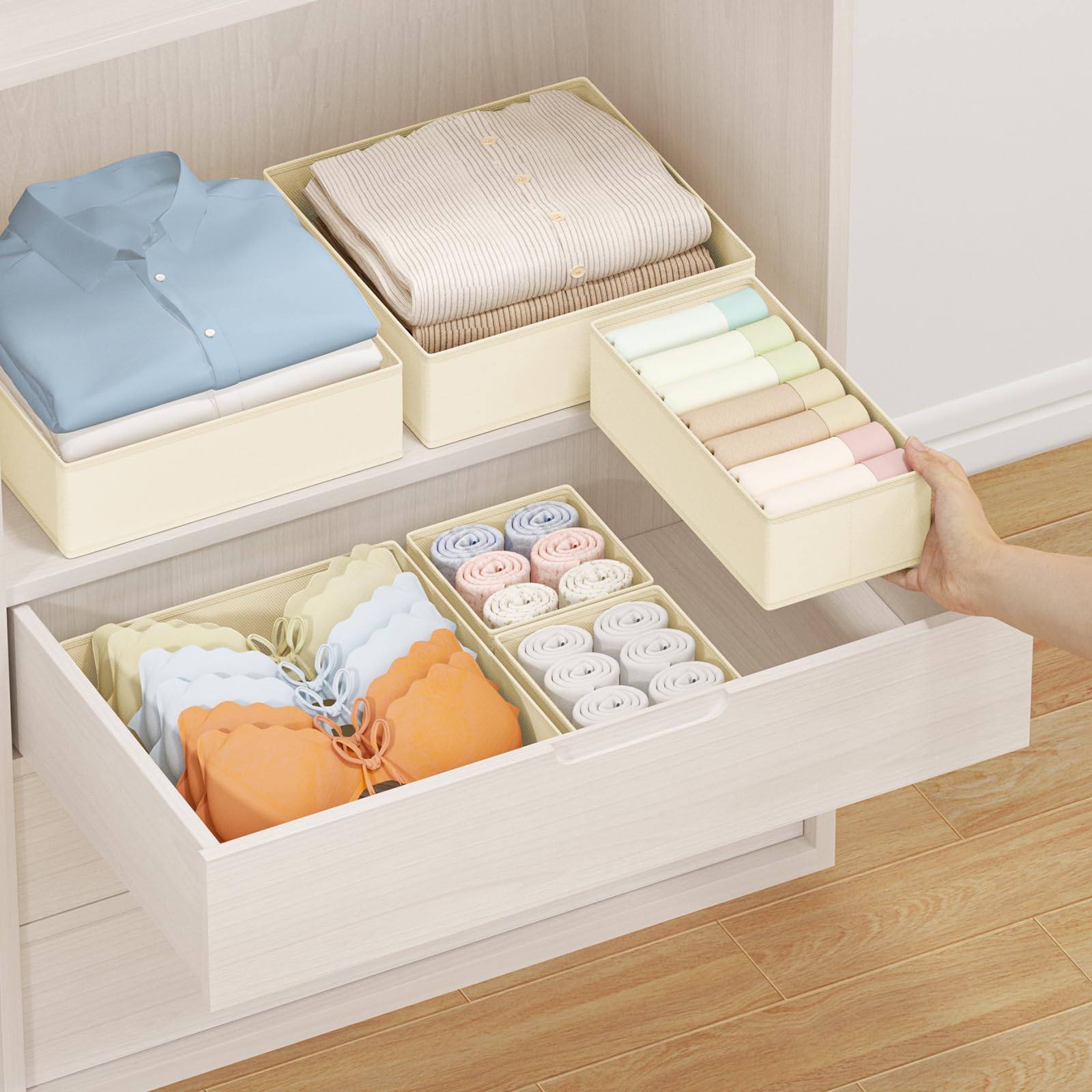 Drawer Organizer Clothes Storage (24 Count)