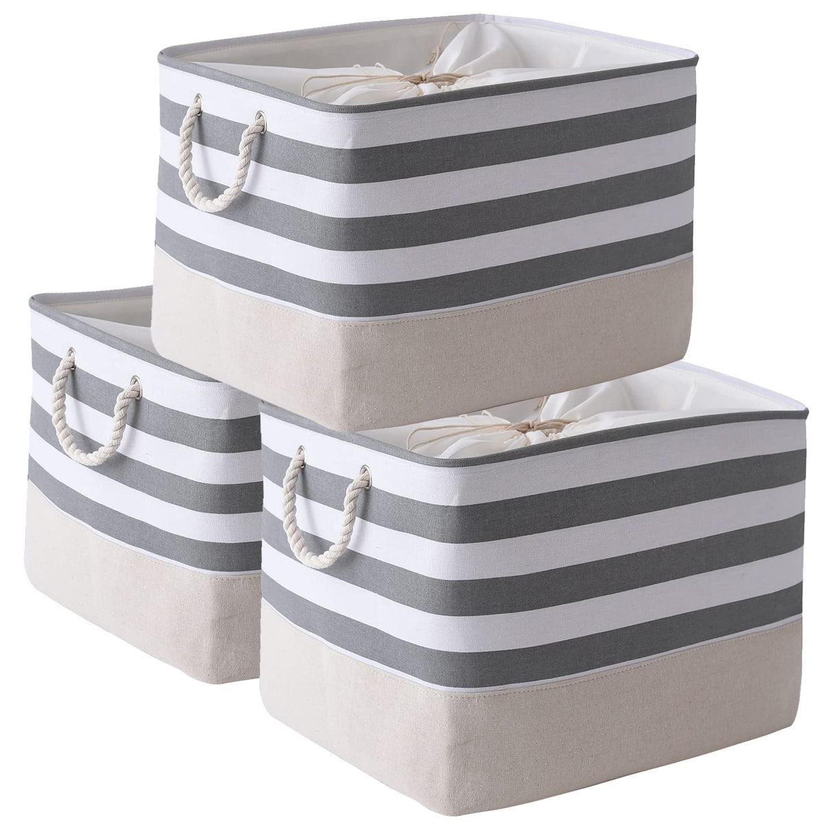 Jumbo Storage Bins Baskets (3 Count)