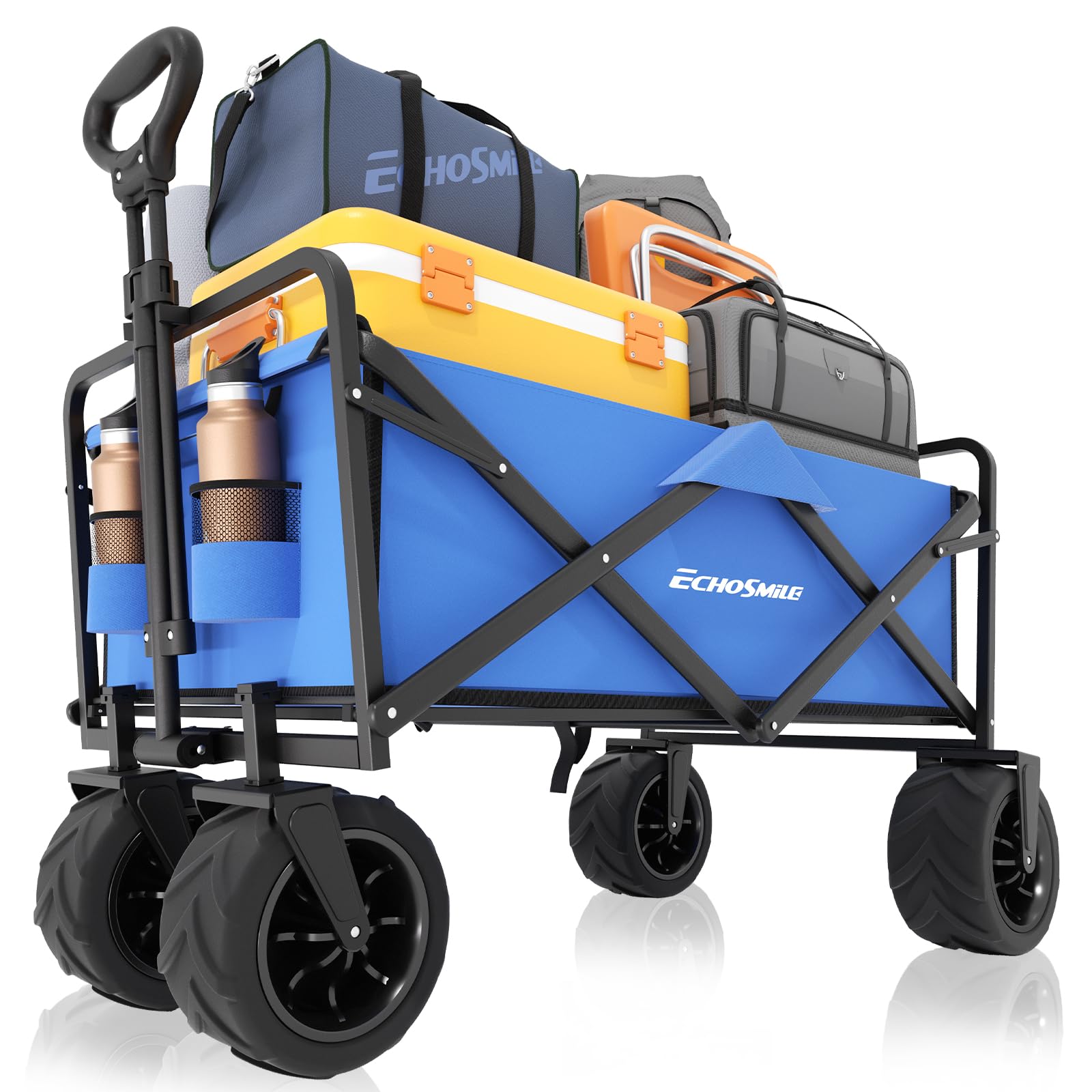 Wagons Carts Foldable Heavy Duty 350L Capacity for Camping