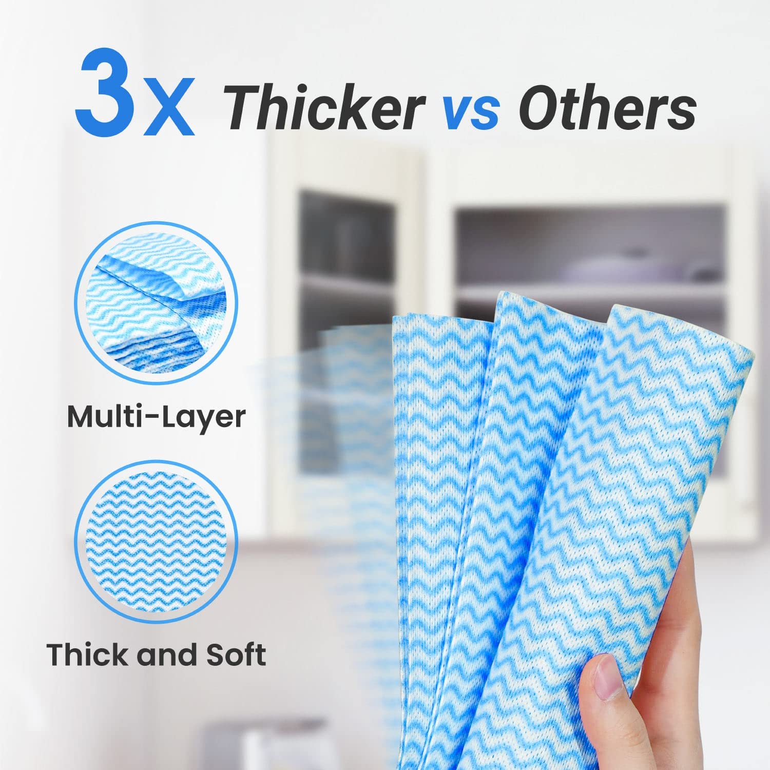 Disposable Dish Cloths Paper Towels (75 Count)