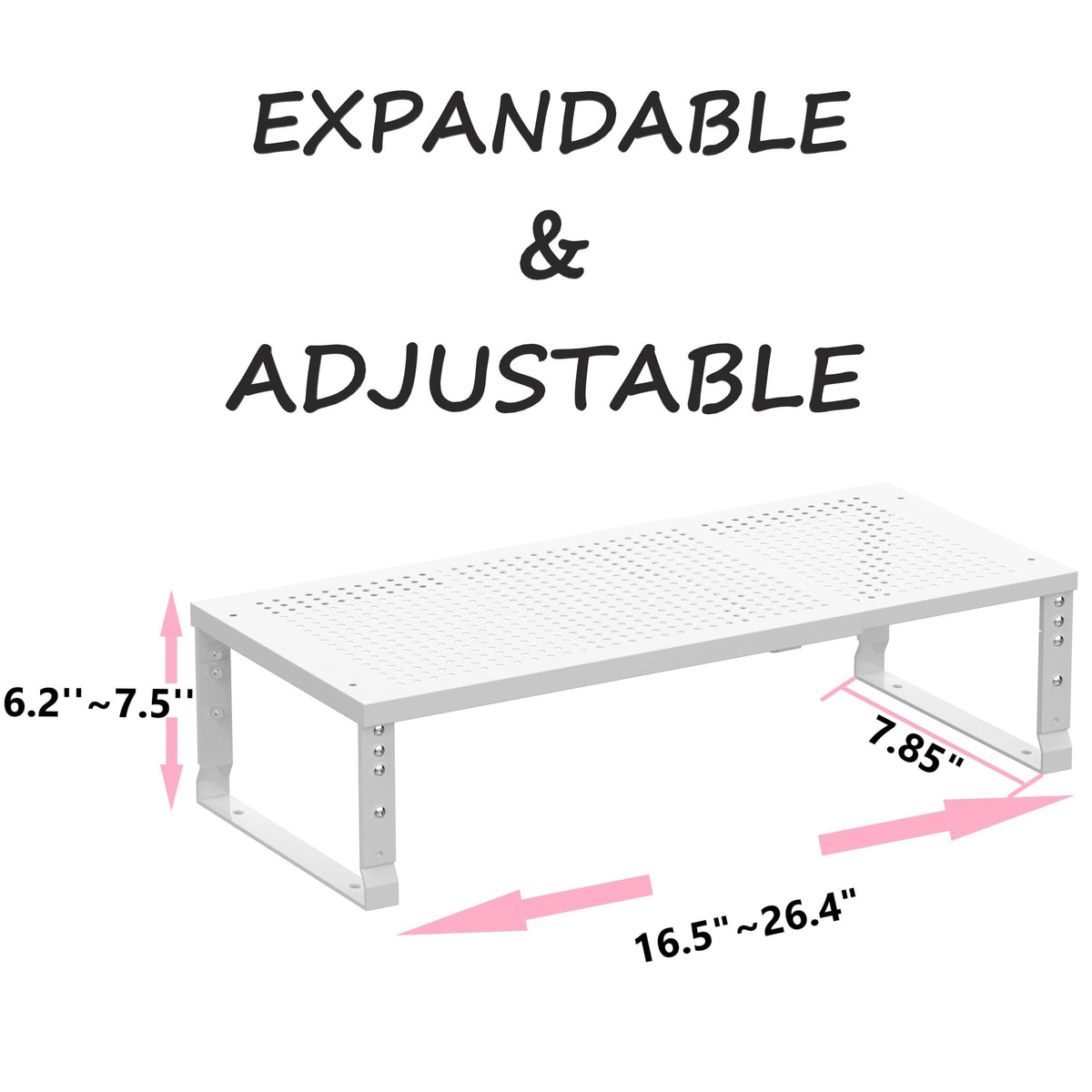 Metal Stackable Expandable Storage Shelf
