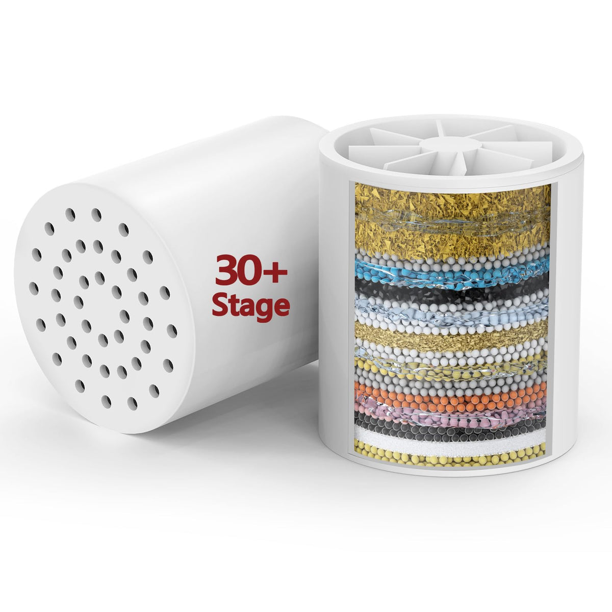 2 Pack 33 Stage Universal Shower Filter Replacement Cartridge (2 Count)