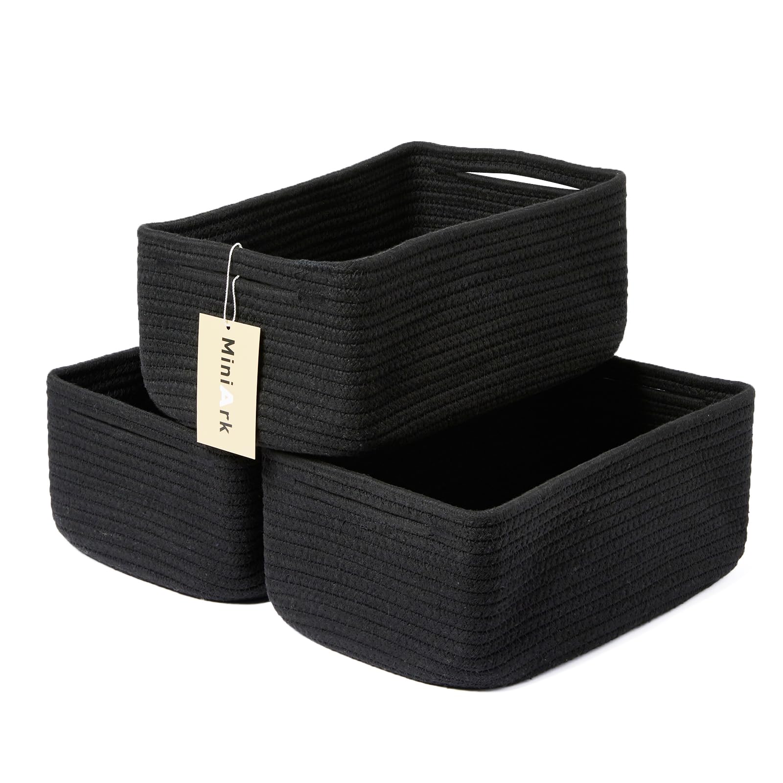 Small Storage Baskets for Organizing (3 Count)