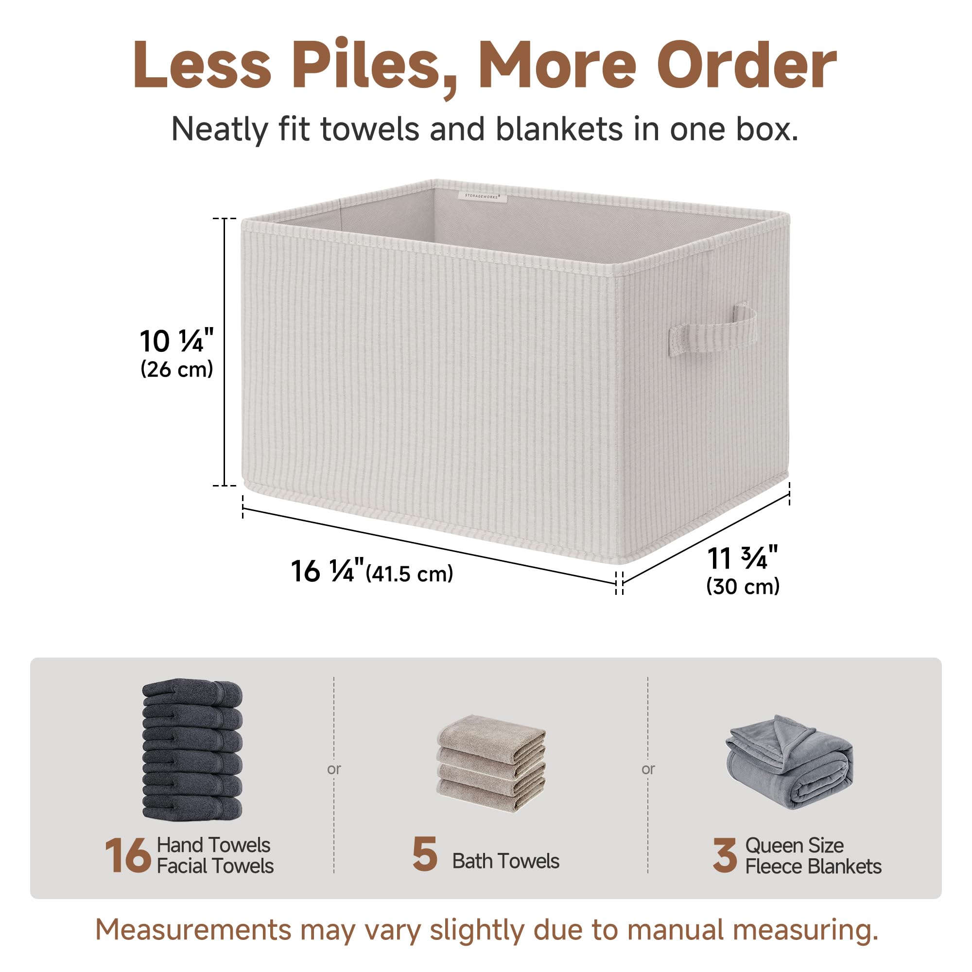 Shelf Organizer Bins (3 Count)