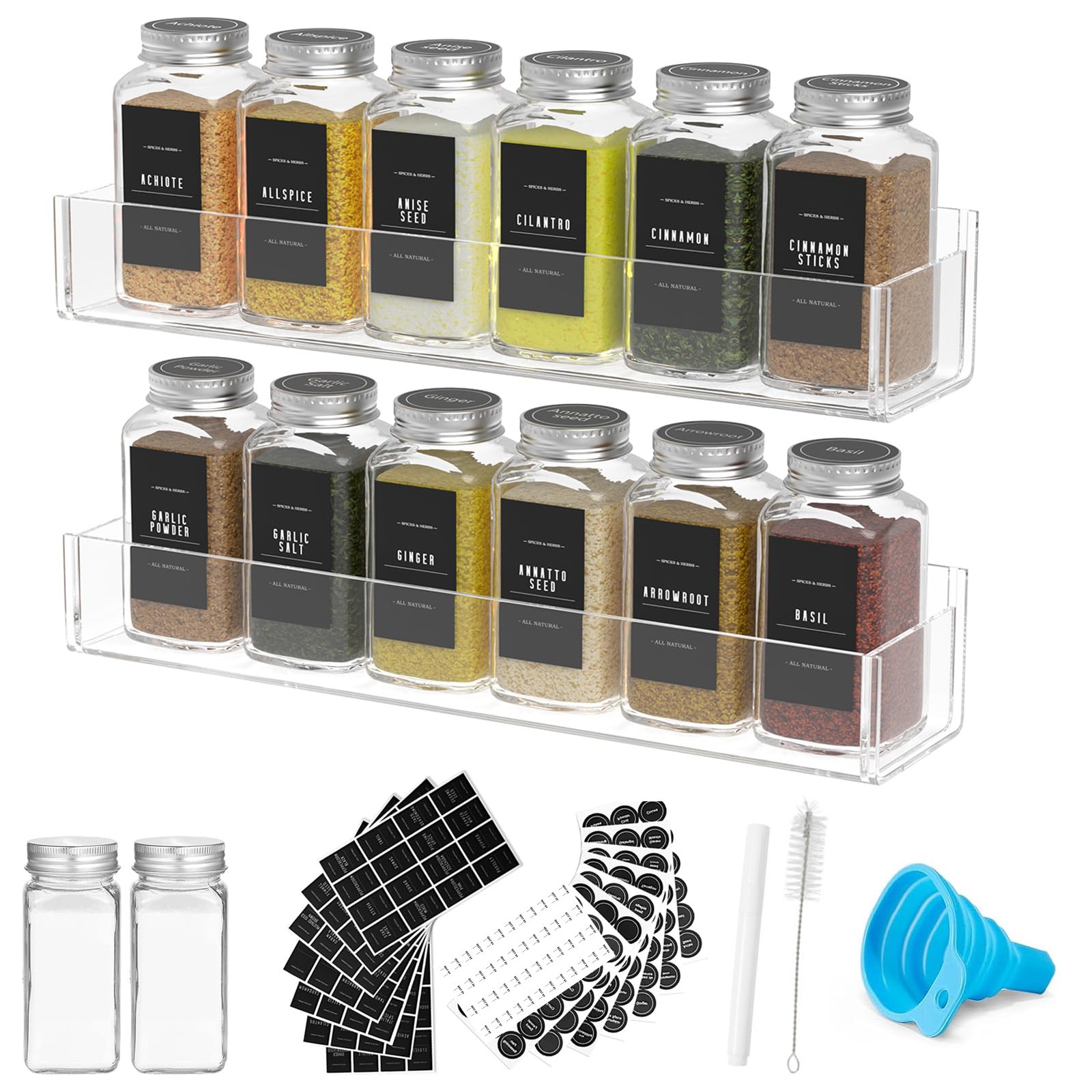 2 Pack Clear Acrylic Self