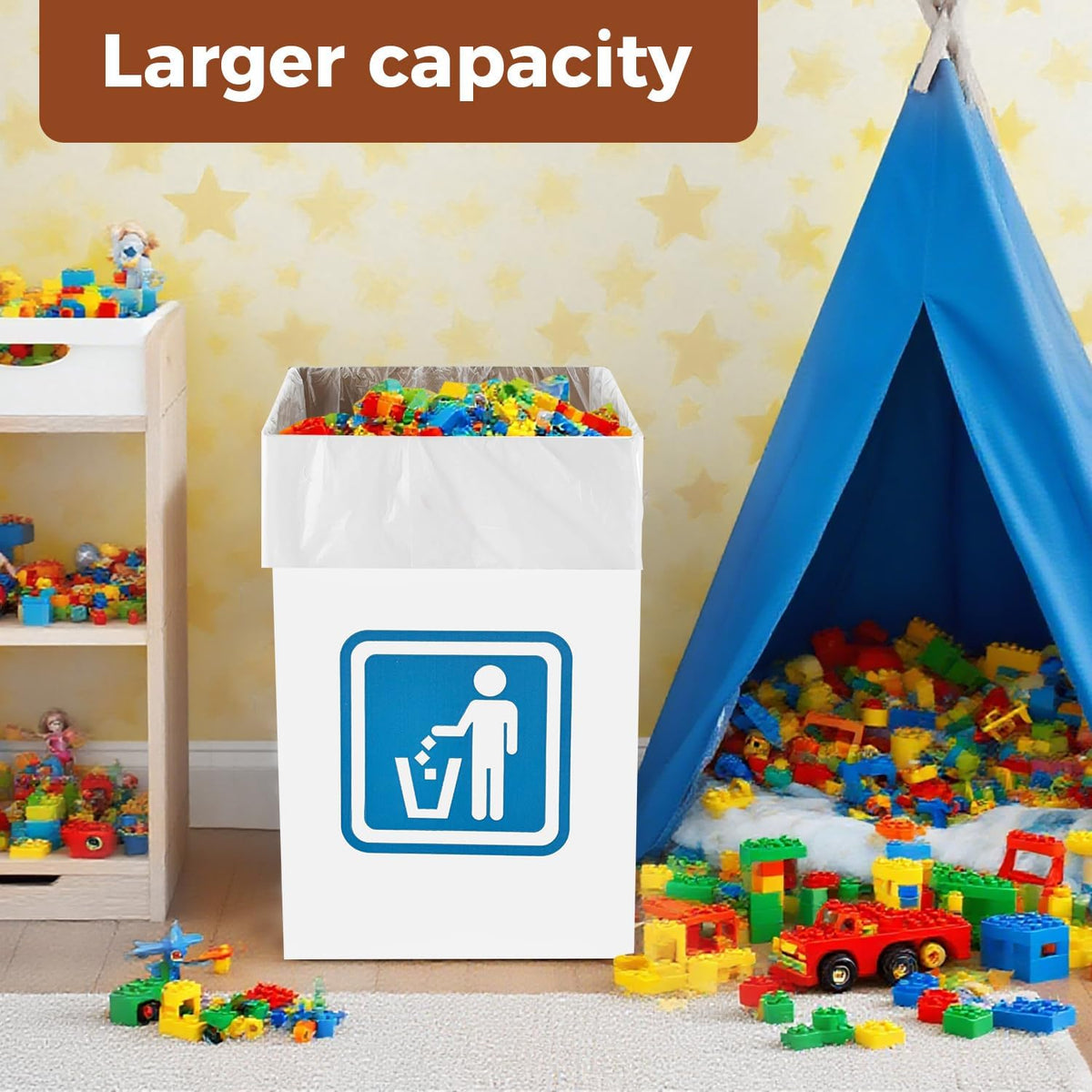 13 Gallon Cardboard Trash cans for Events