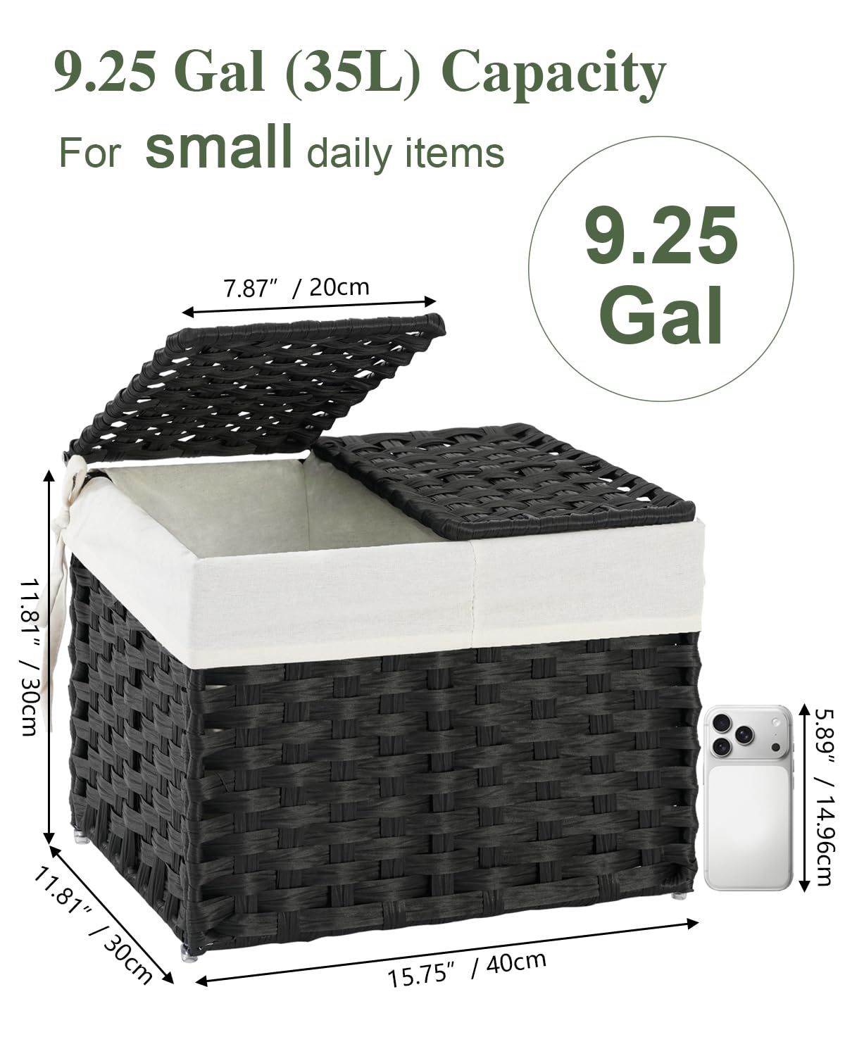 Storage Basket with Lid