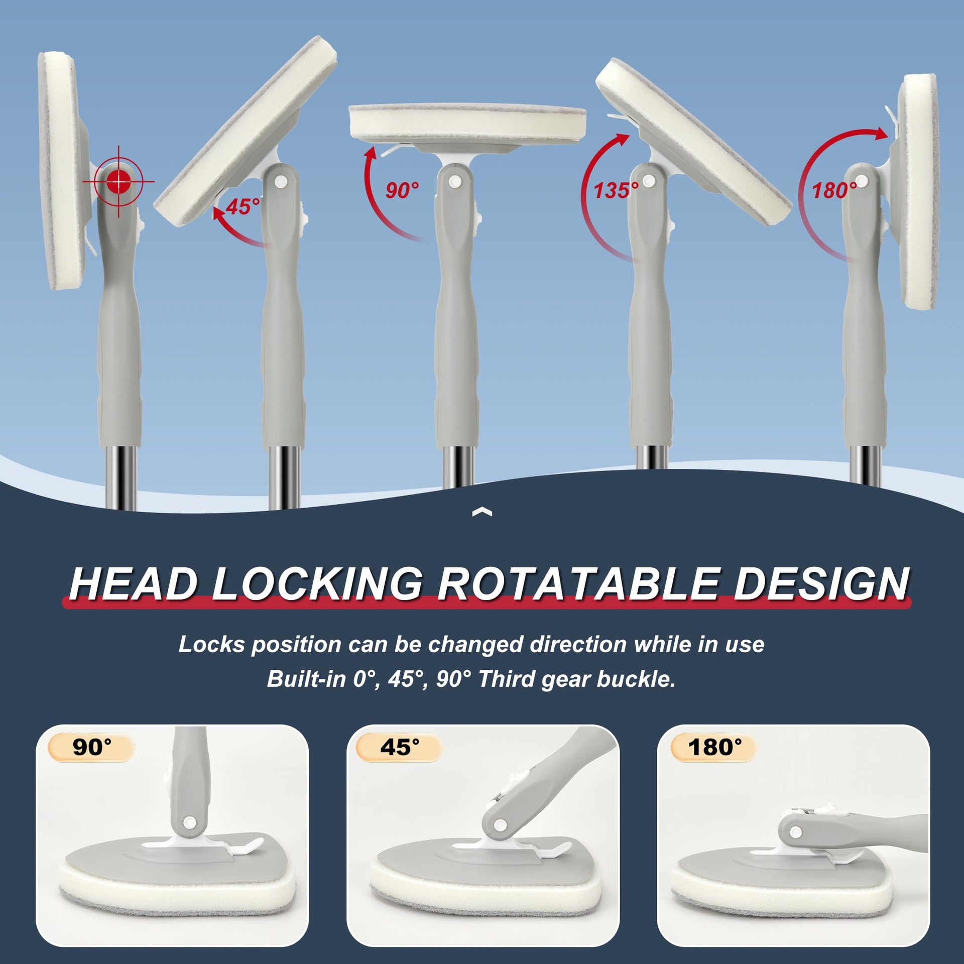 Tile Tub Floor Cleaner Scrubber With Long Handle
