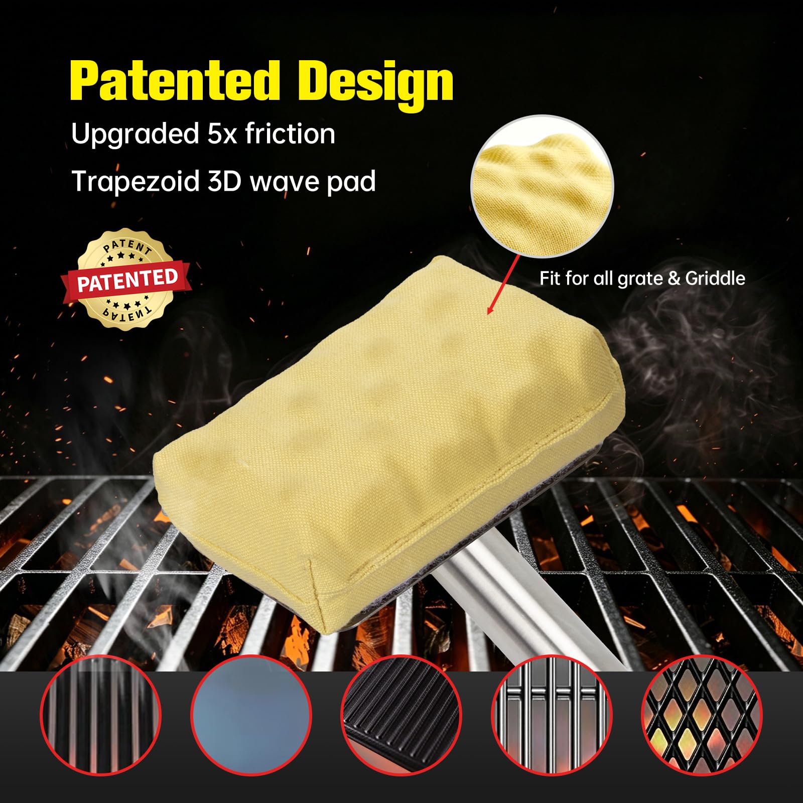 Bristle Free Steam Grill Brush