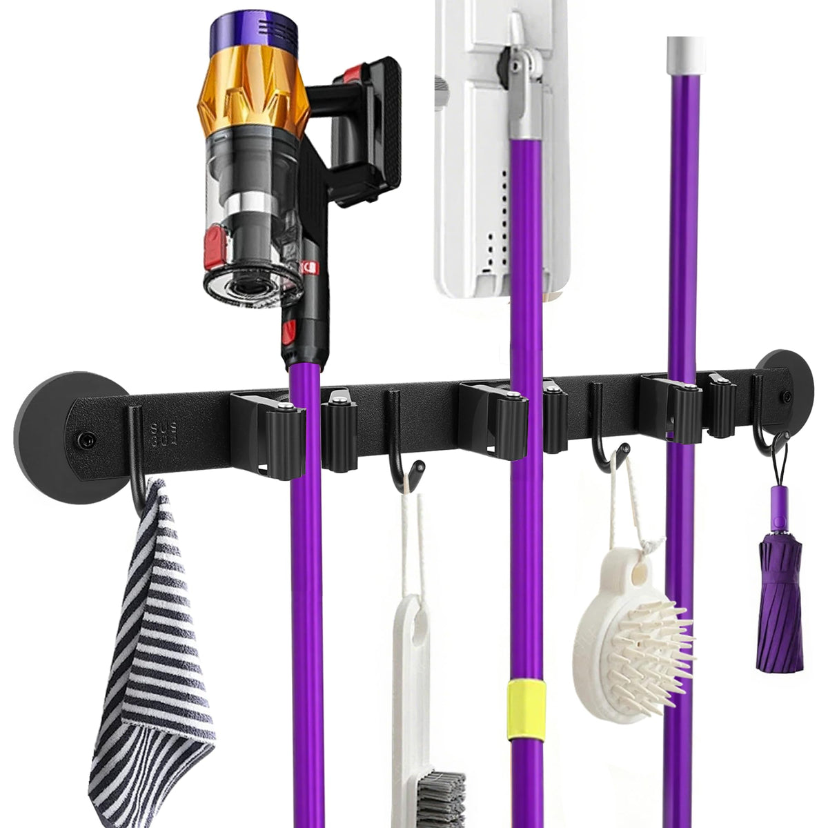 Magnetic Broom Holder Wall Mount