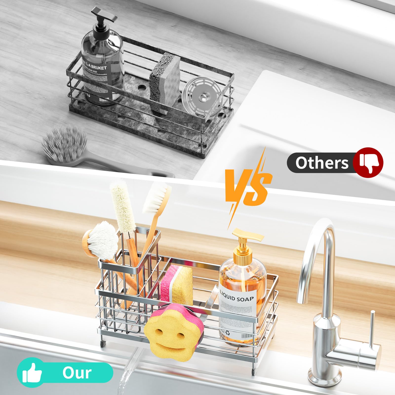 Sponge Holder for Kitchen Sink
