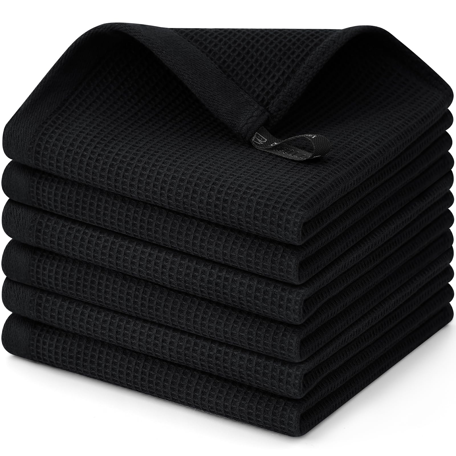 100% Cotton Waffle Weave Dish Cloths (6 Count)