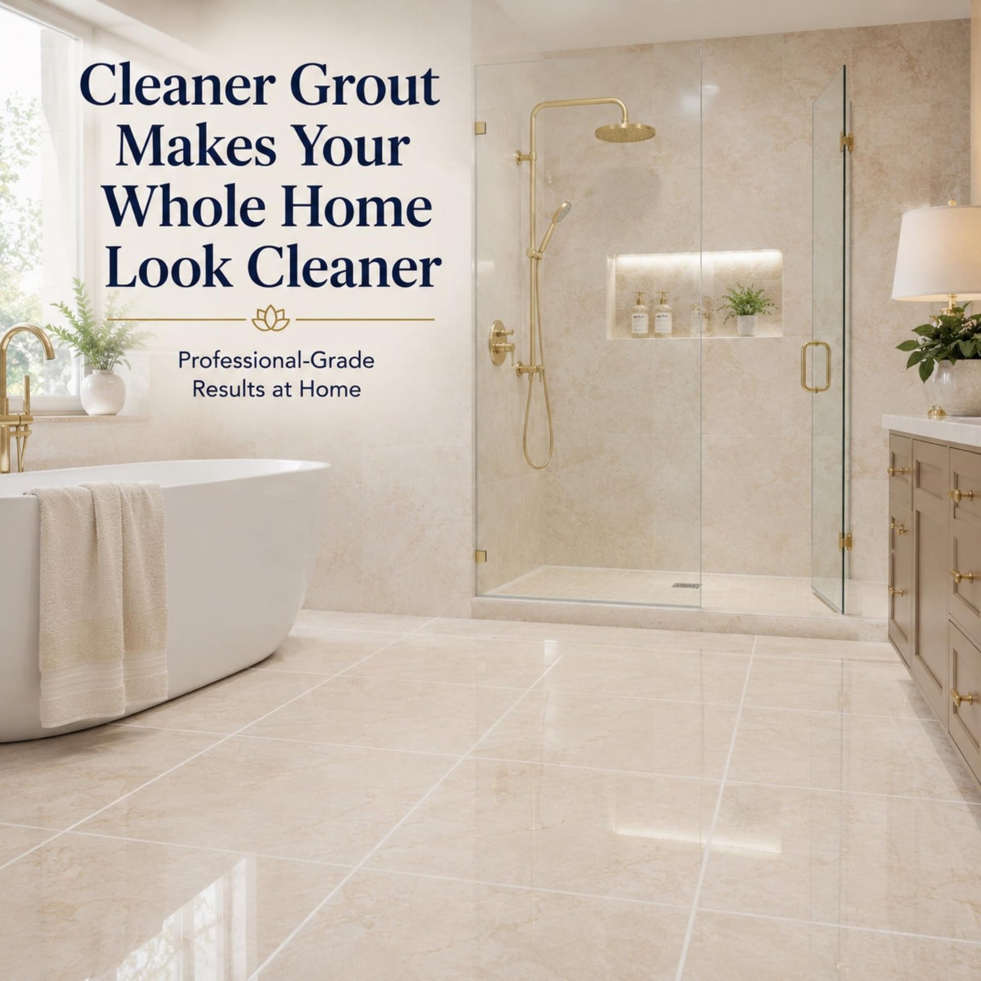 Natural Stone Grout Cleaner for tile floors (32 Fl Oz)