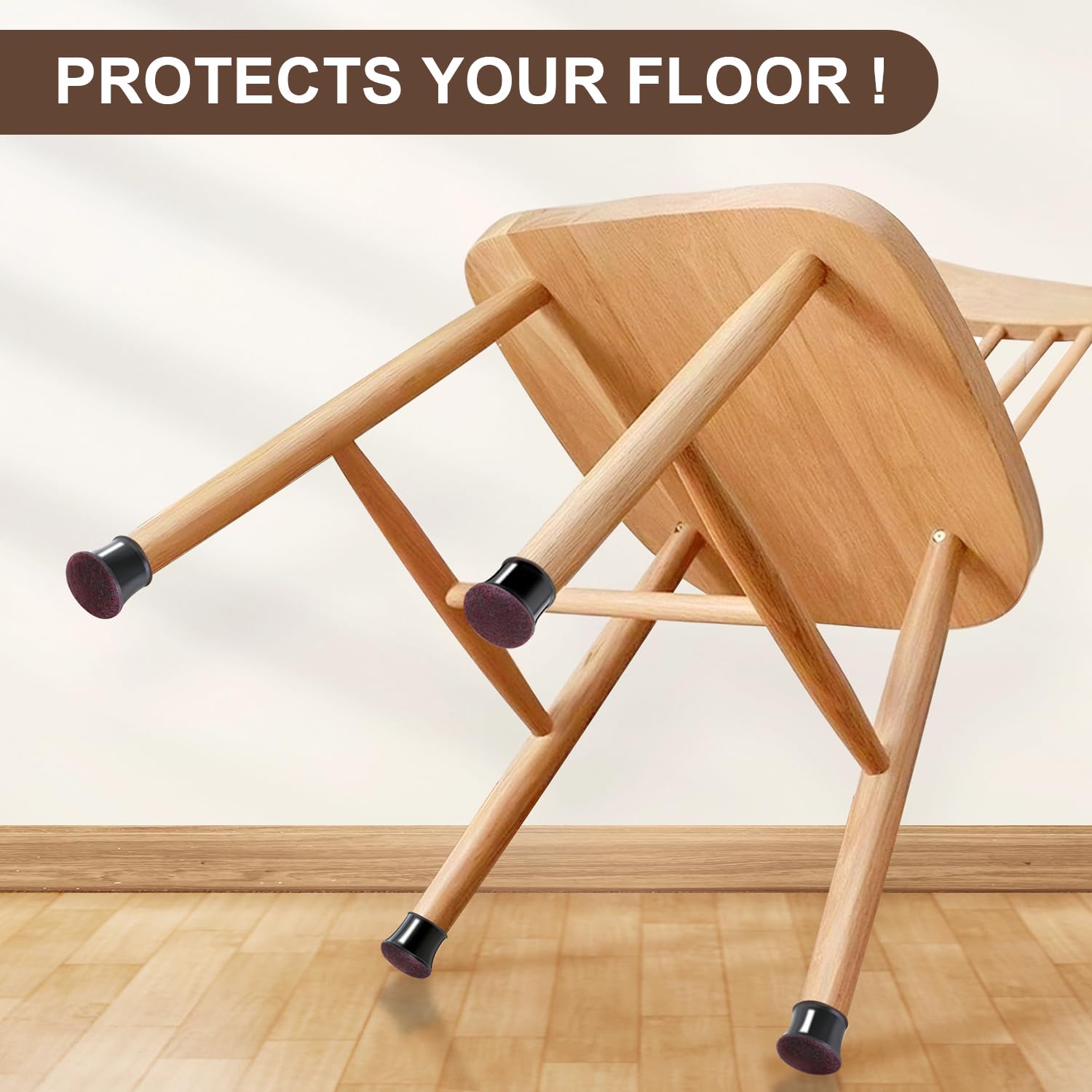 20 Pcs Chair Leg Floor Protectors for Hardwood Floors (20 Count)