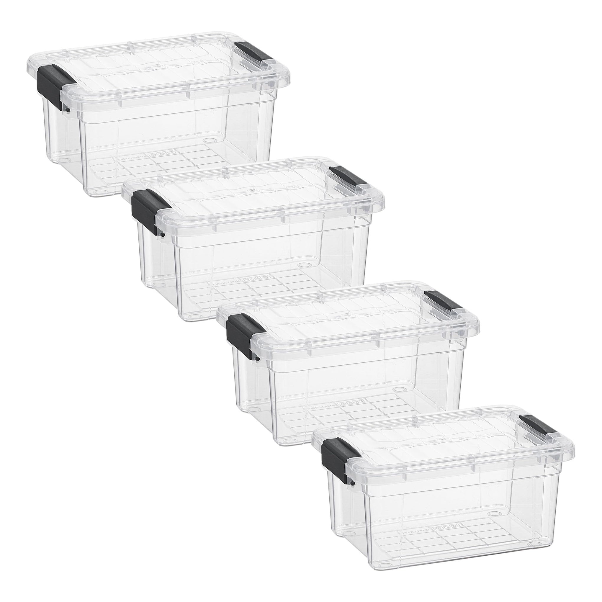 Clear Storage Bins with Lids