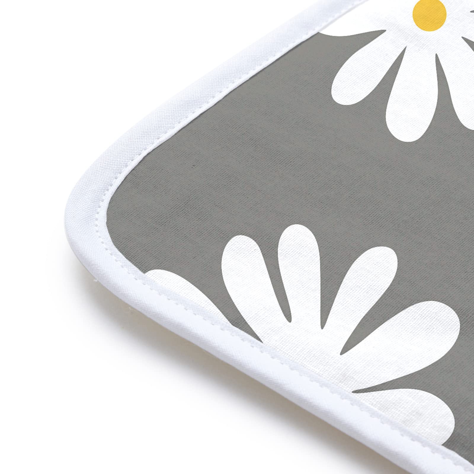 Ironing Mat Heat Resistant Pad 28"x20" Daisy Grey