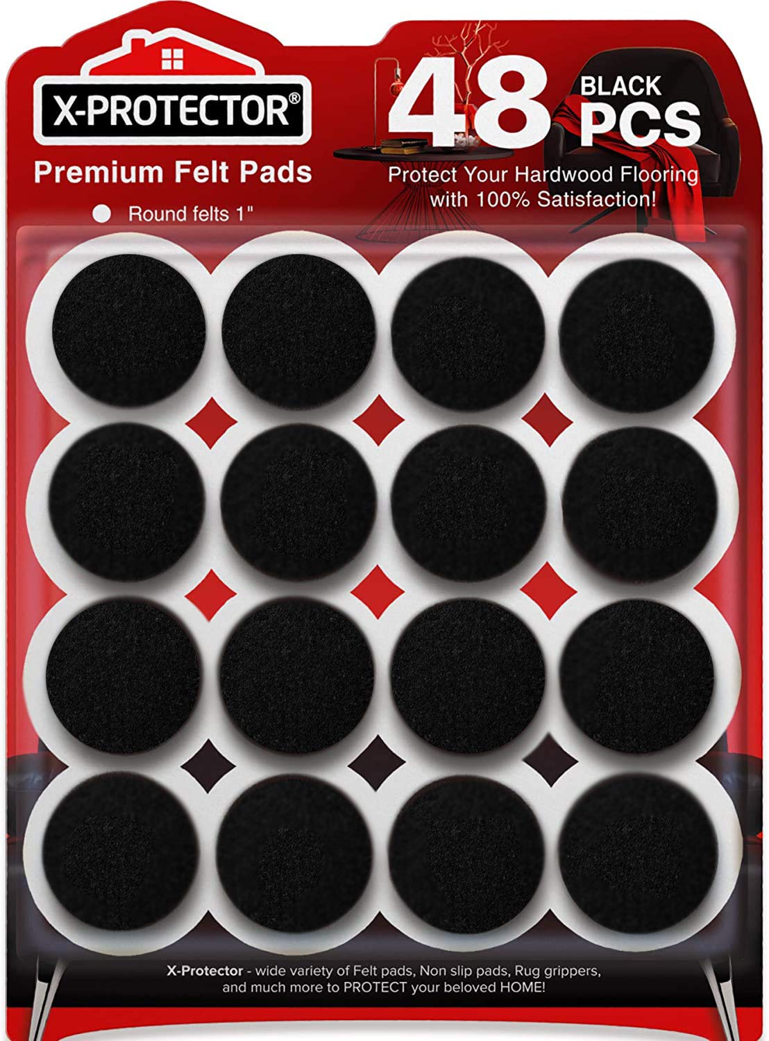 Felt Furniture Pads X (48 Count)