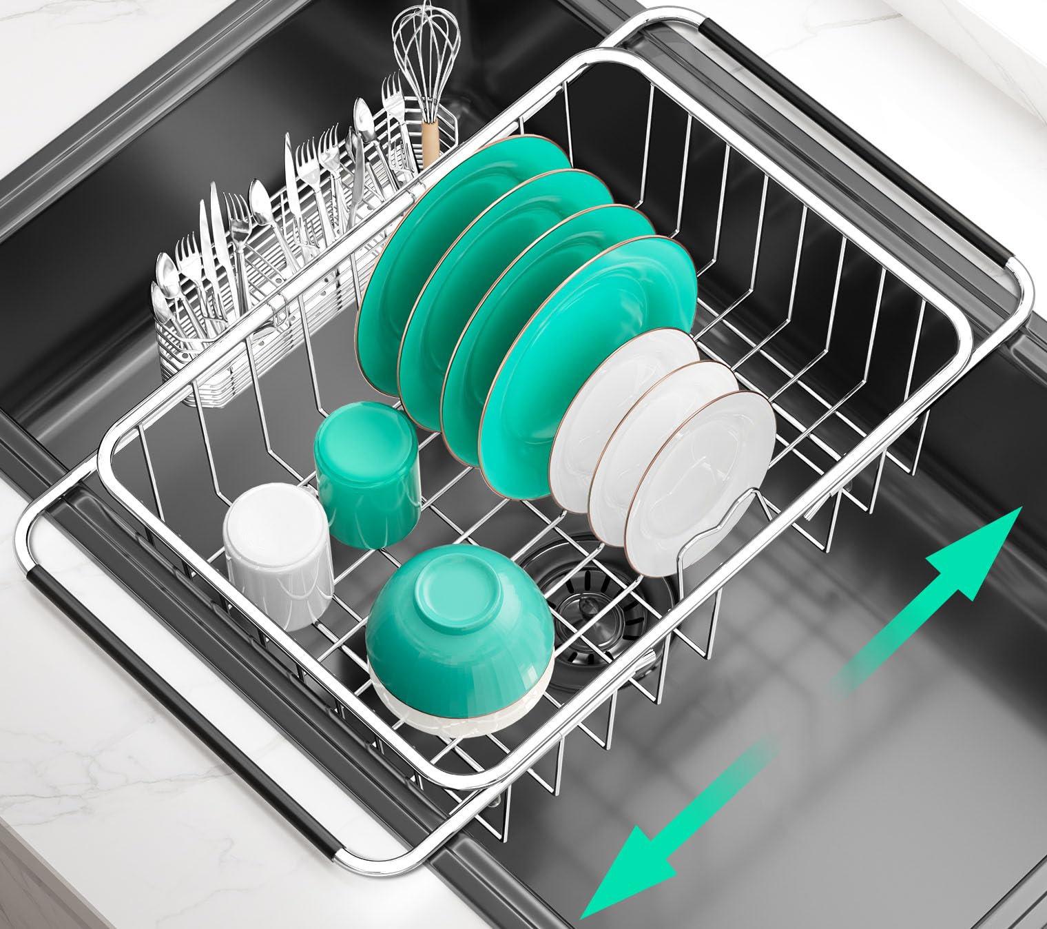 Large Sink Dish Drying Rack