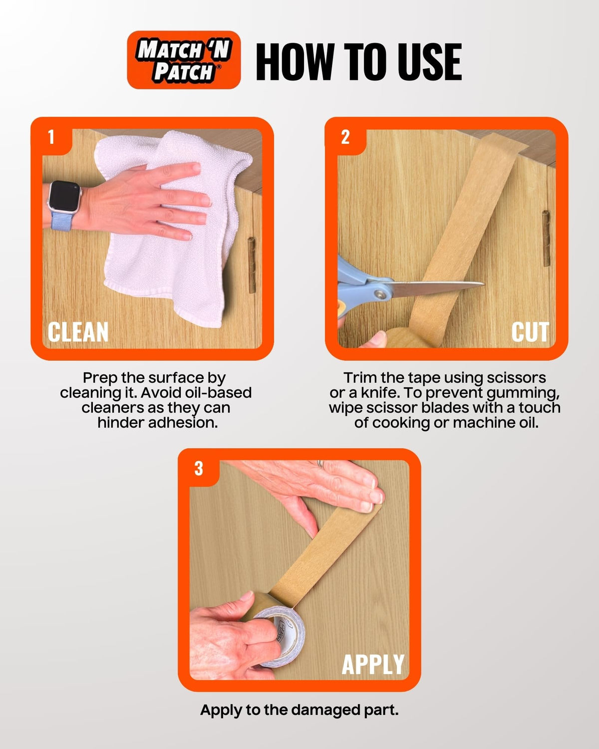 Wood Grain Repair Tape