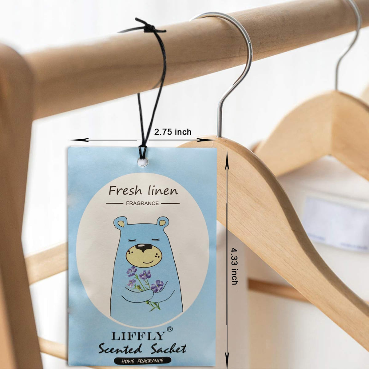 14 Packs Fresh Linen Scented Sachets Bags fit Drawers and Closets Gift Box (14 Count)