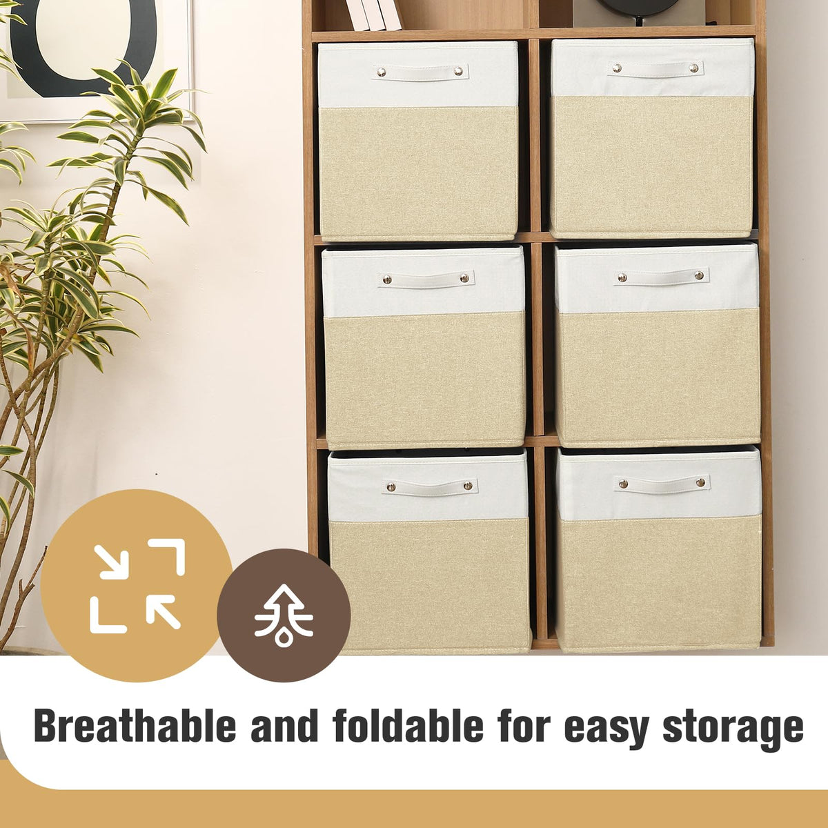 13x13x13 Storage Cube Bins 4 Pack