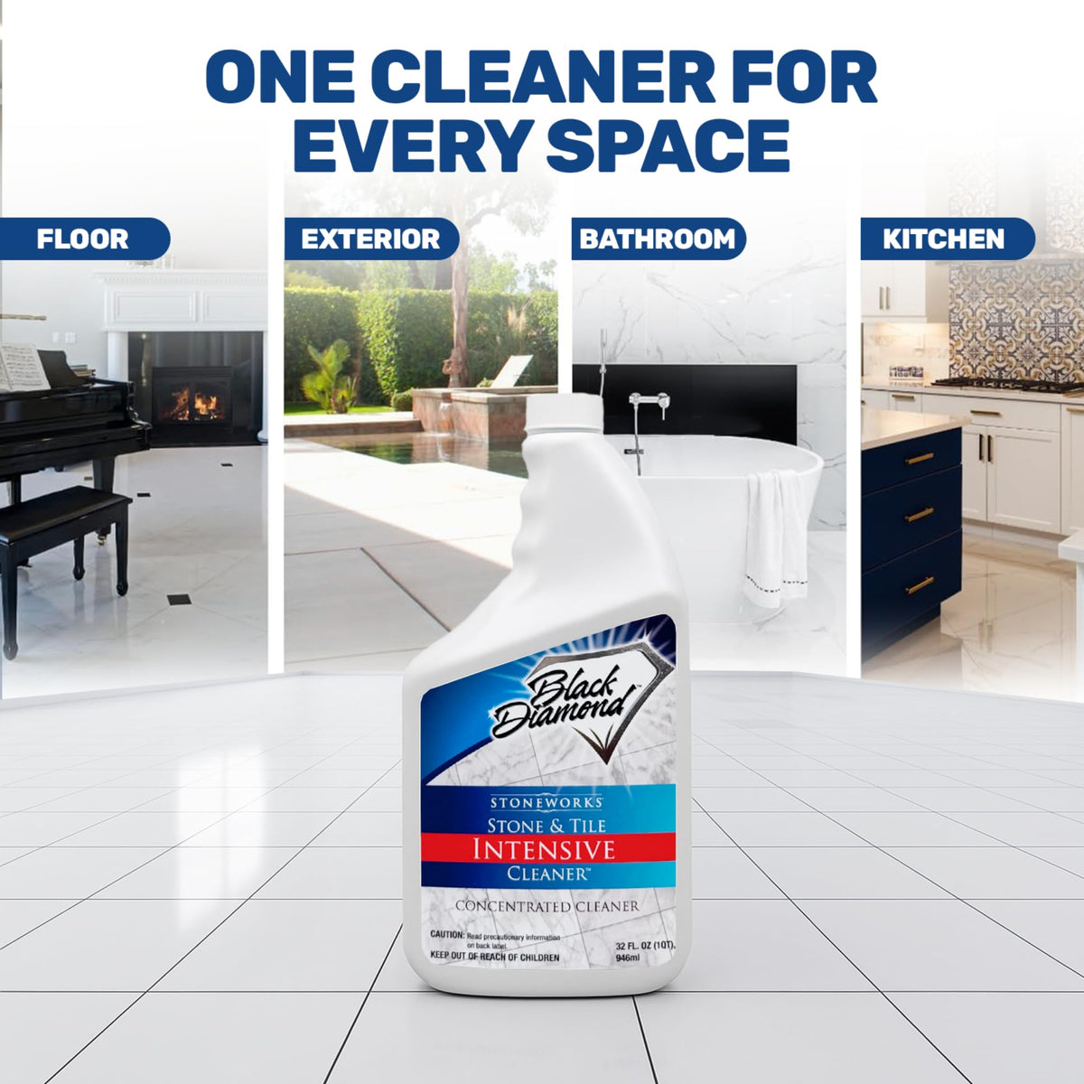 Stone & Tile Intensive Cleaner for Travertine & Natural Stone (512 Fl Oz)