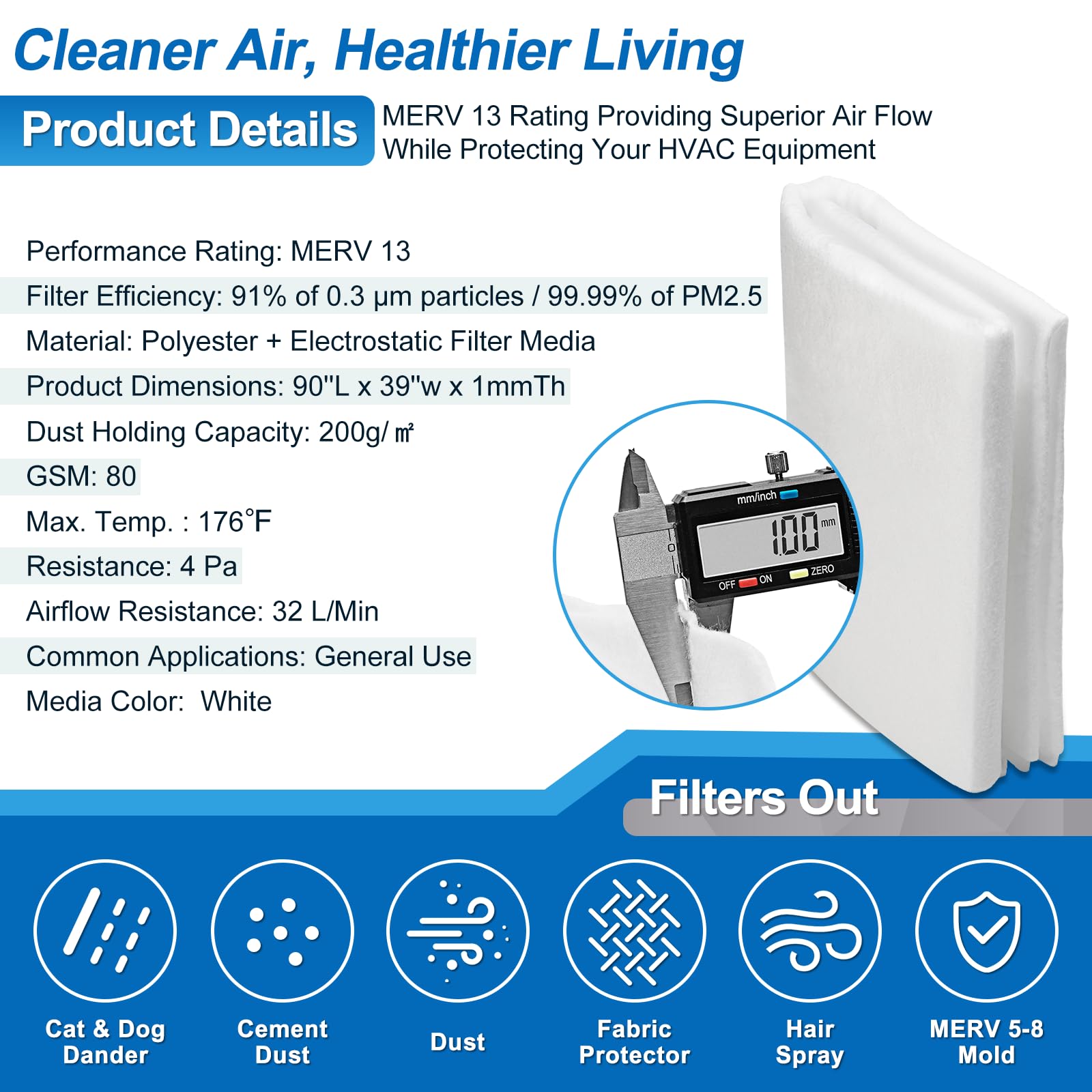 MERV 13 Air Vent Filters
