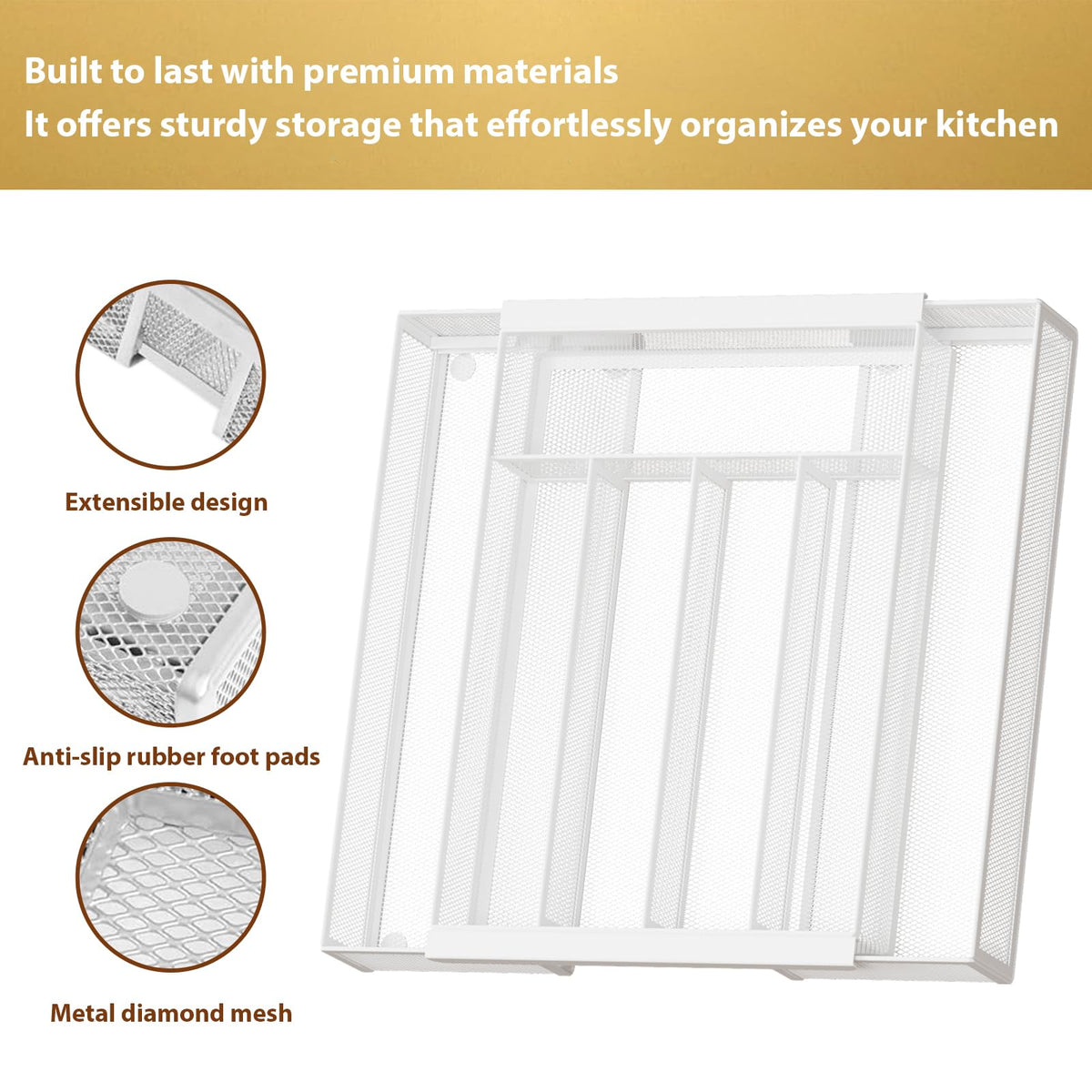 Expandable Kitchen Utensil Organizer
