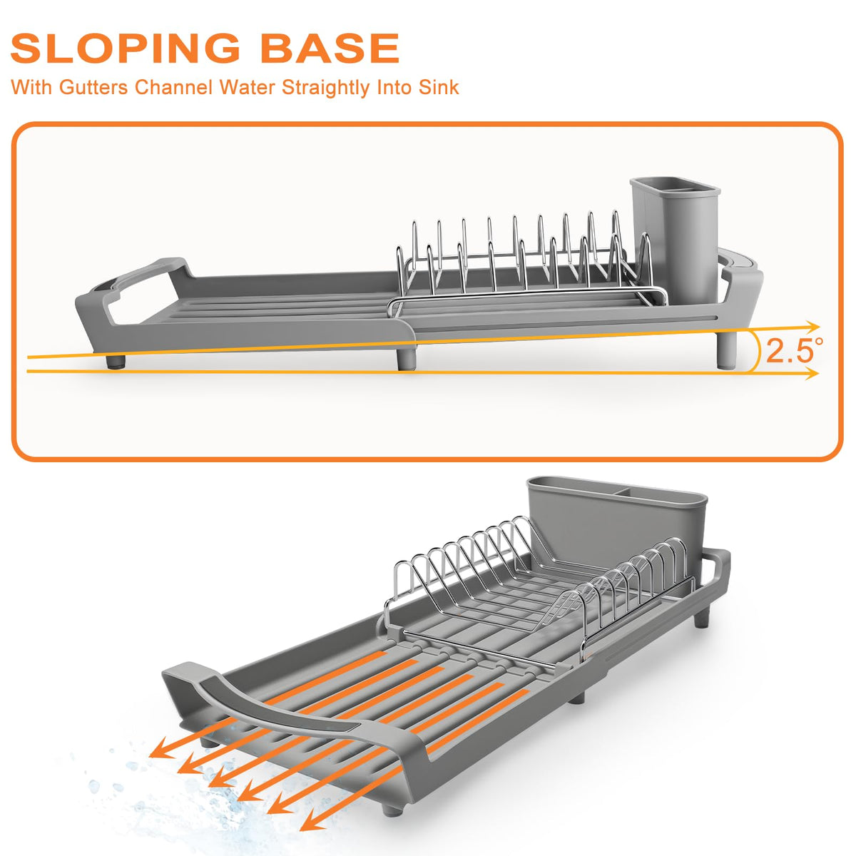Dish Drying Rack Compact Expandable