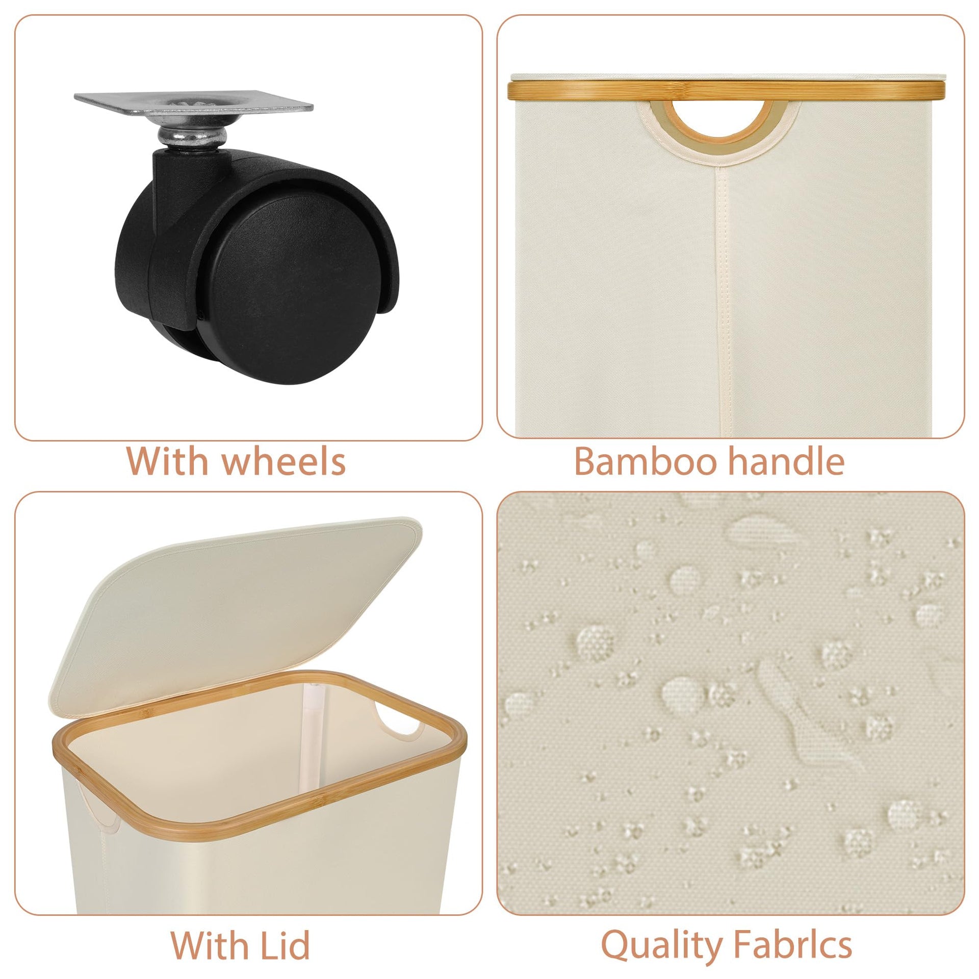 Laundry Basket with Wheels