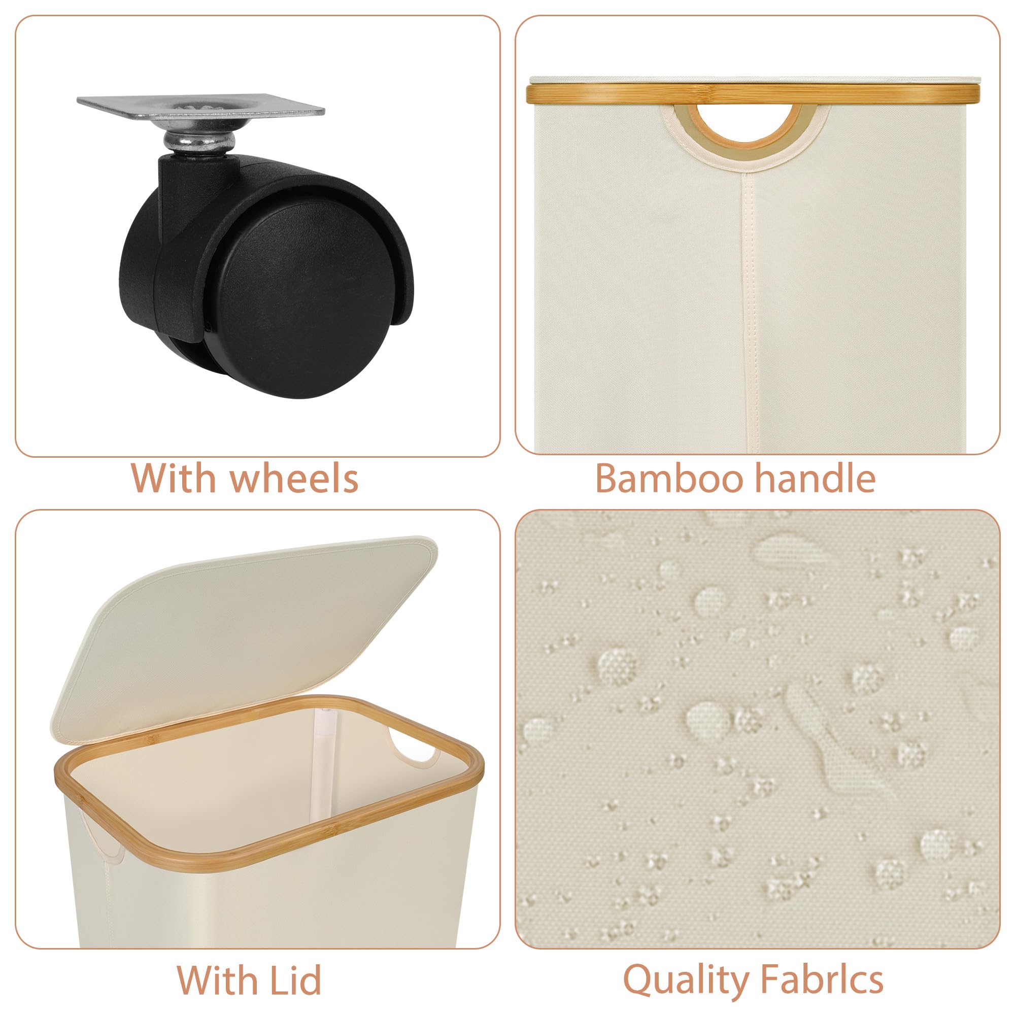 Laundry Basket with Wheels