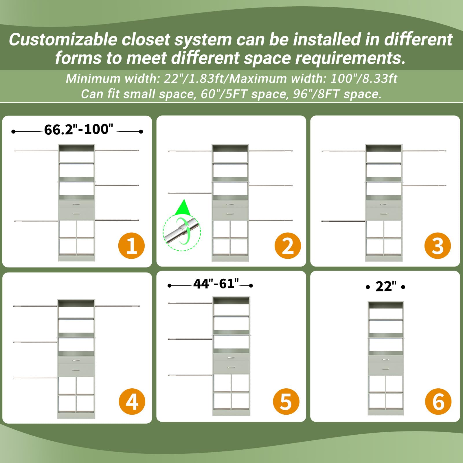 Closet System (8 Foot)