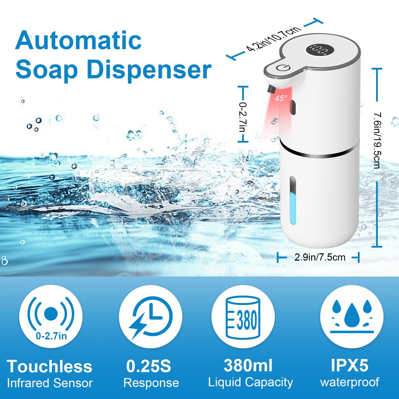 Automatic Foaming Soap Dispenser Touchless