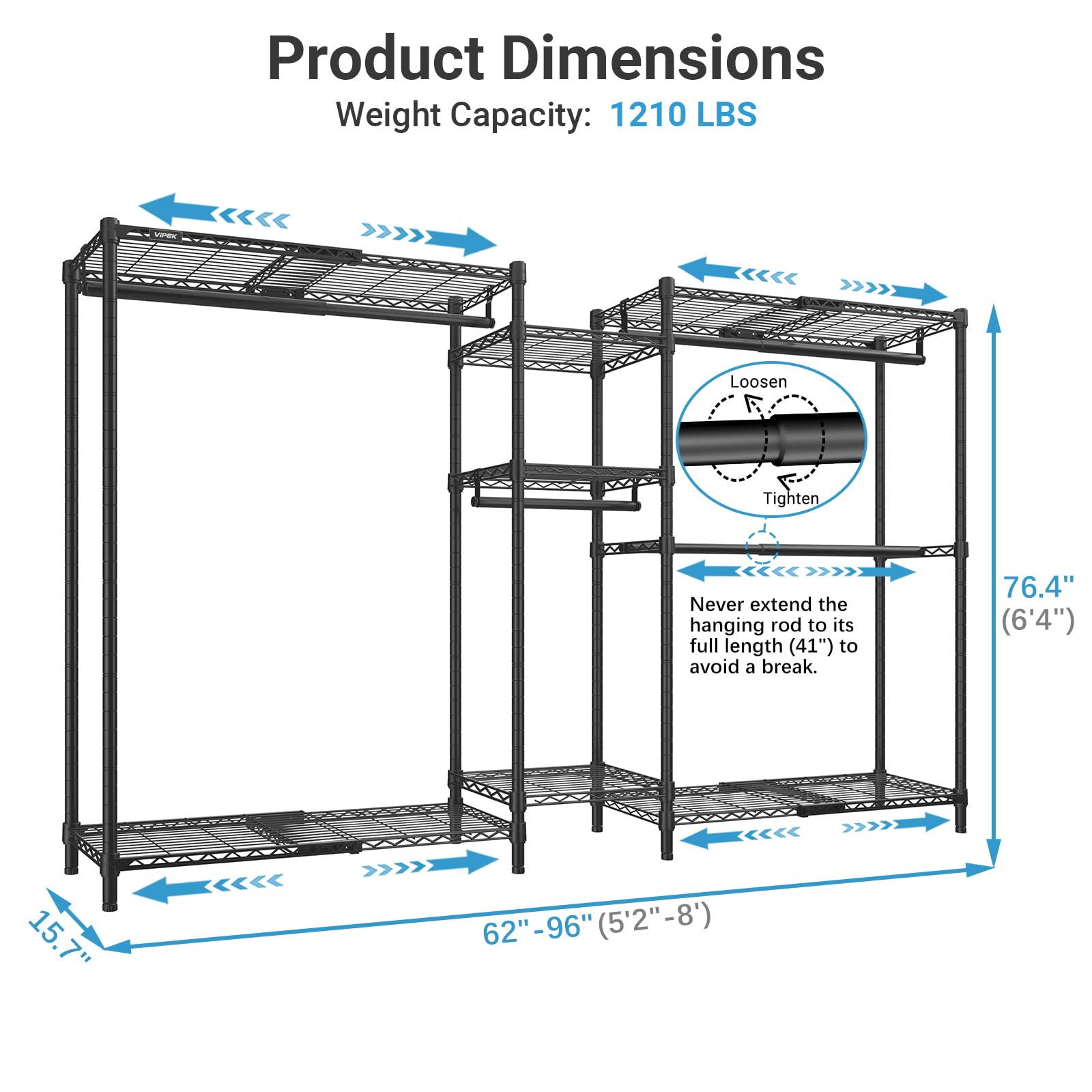 Classic V6X Dynamic Closet System