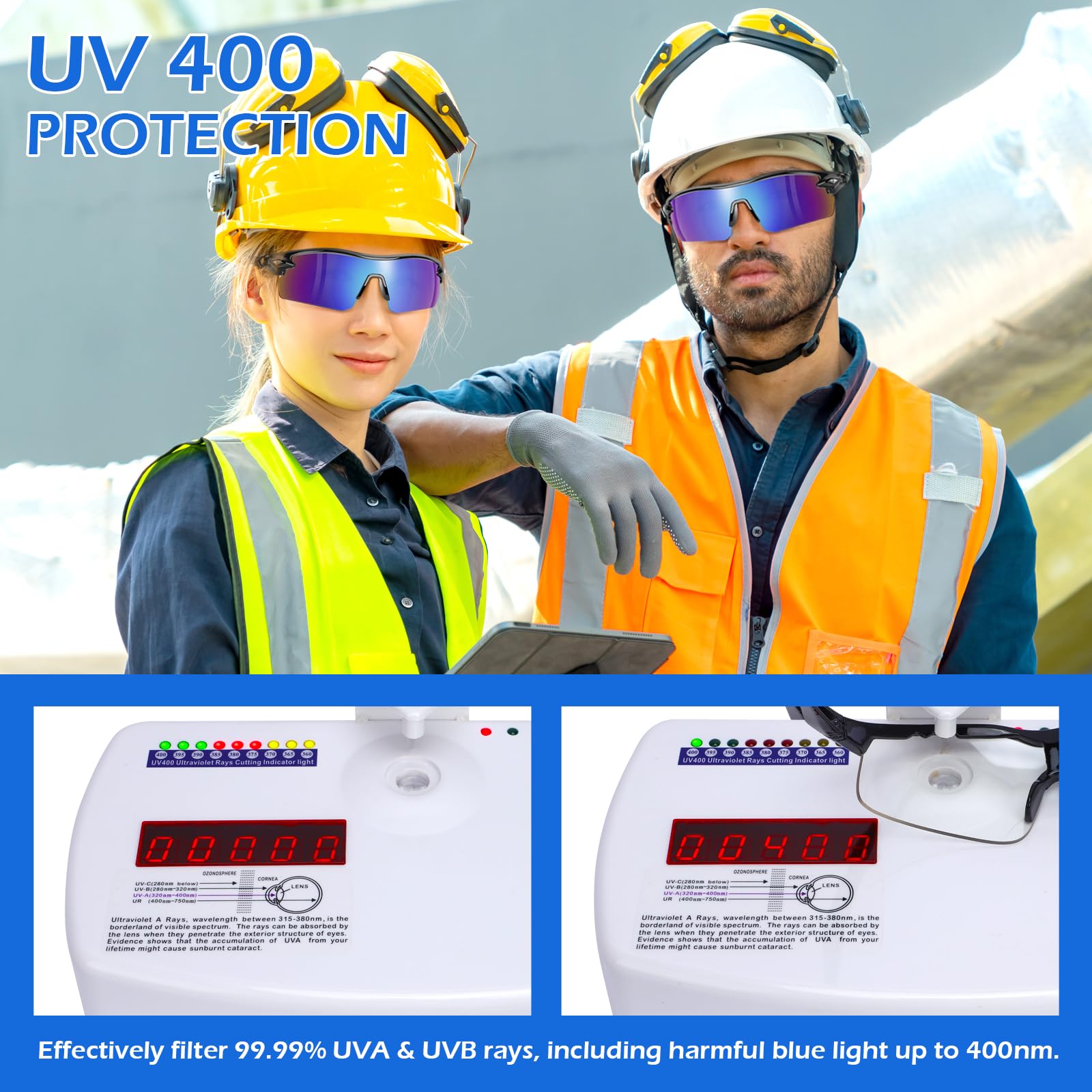 12 Pack Safety Glasses for Men Women (12 Count)