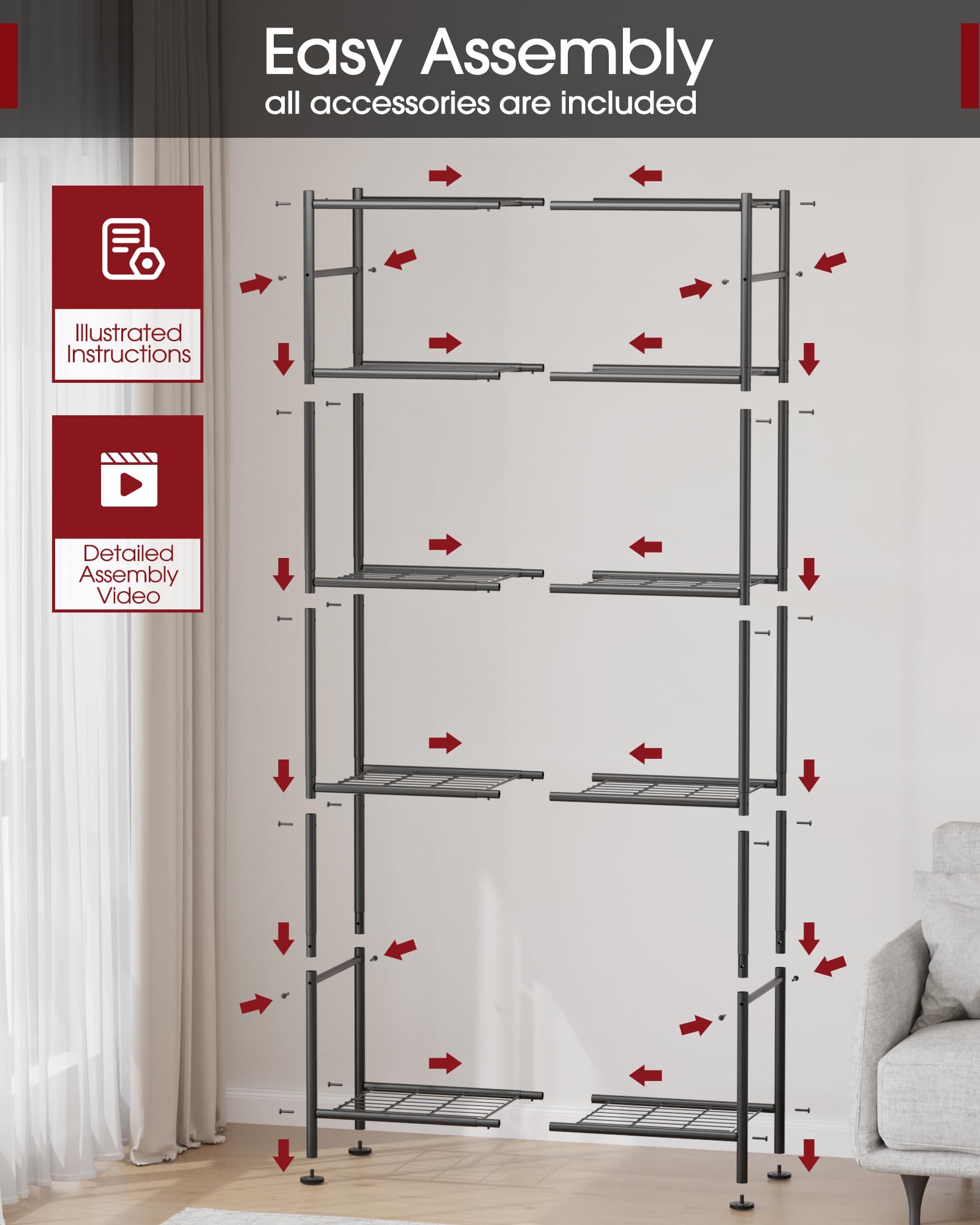 Storage Shelves (5 Count)