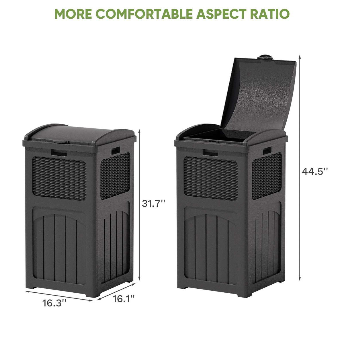 36 Gallon Outdoor Trash Can
