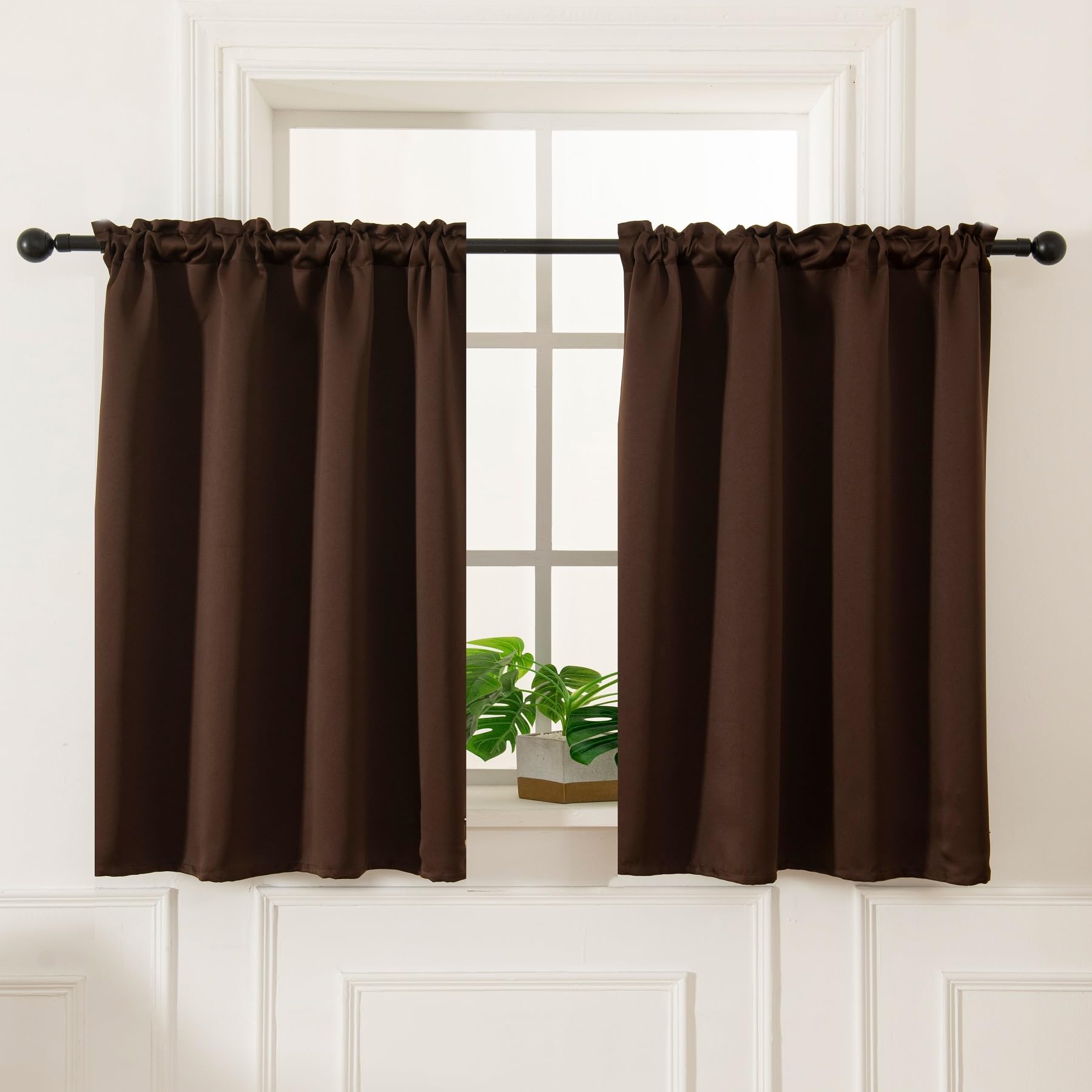 Blackout Curtains 45 Inches Long 2 Panels