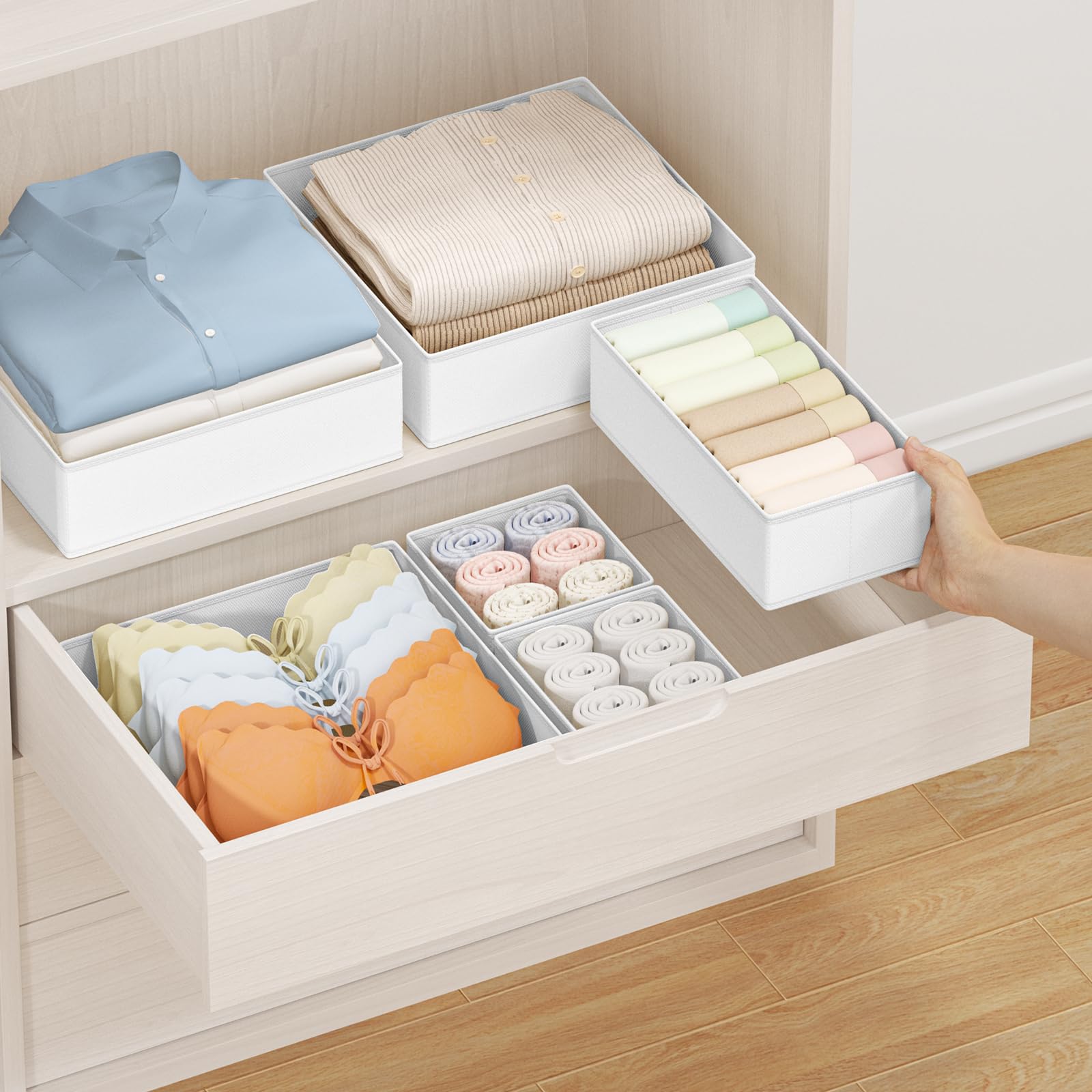 Drawer Organizer Clothes Storage (24 Count)