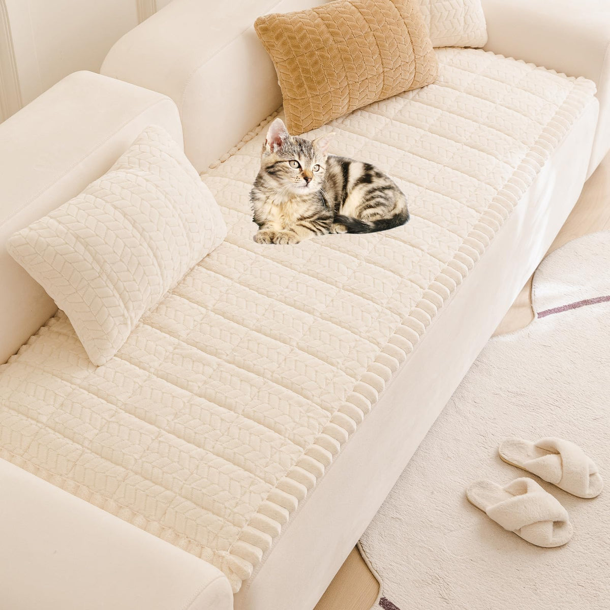 Pet Couch Cover Dogs Washable Sofa Protector Covers Non Slip Fuzzy Dog Mat