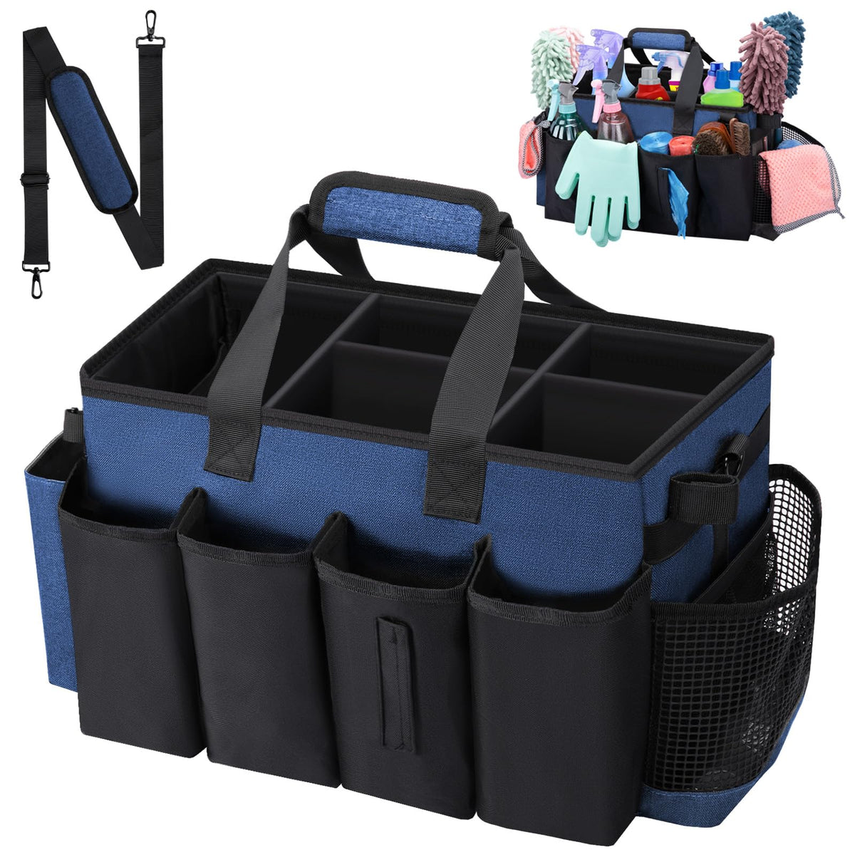 Wearable Large Cleaning Caddy Bag for Housekeepers