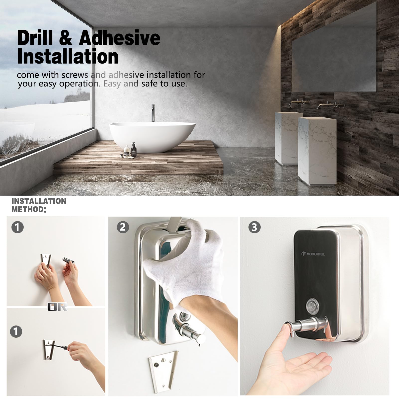 Stainless Steel Soap Dispenser