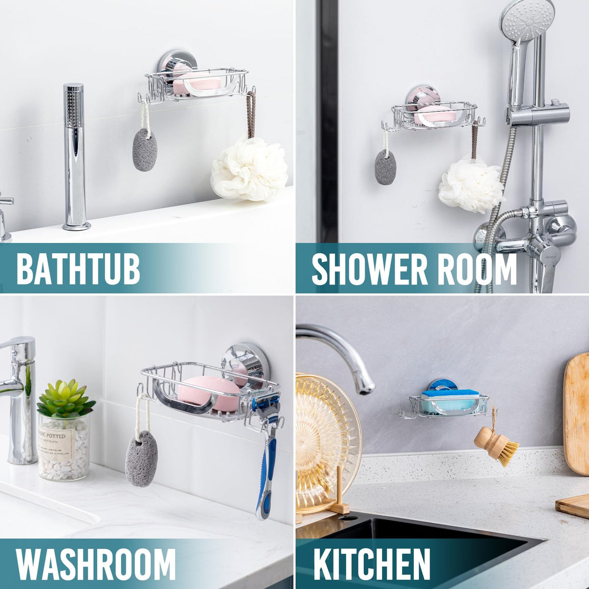 Soap Dish Bar Soap Holder Suction Cup