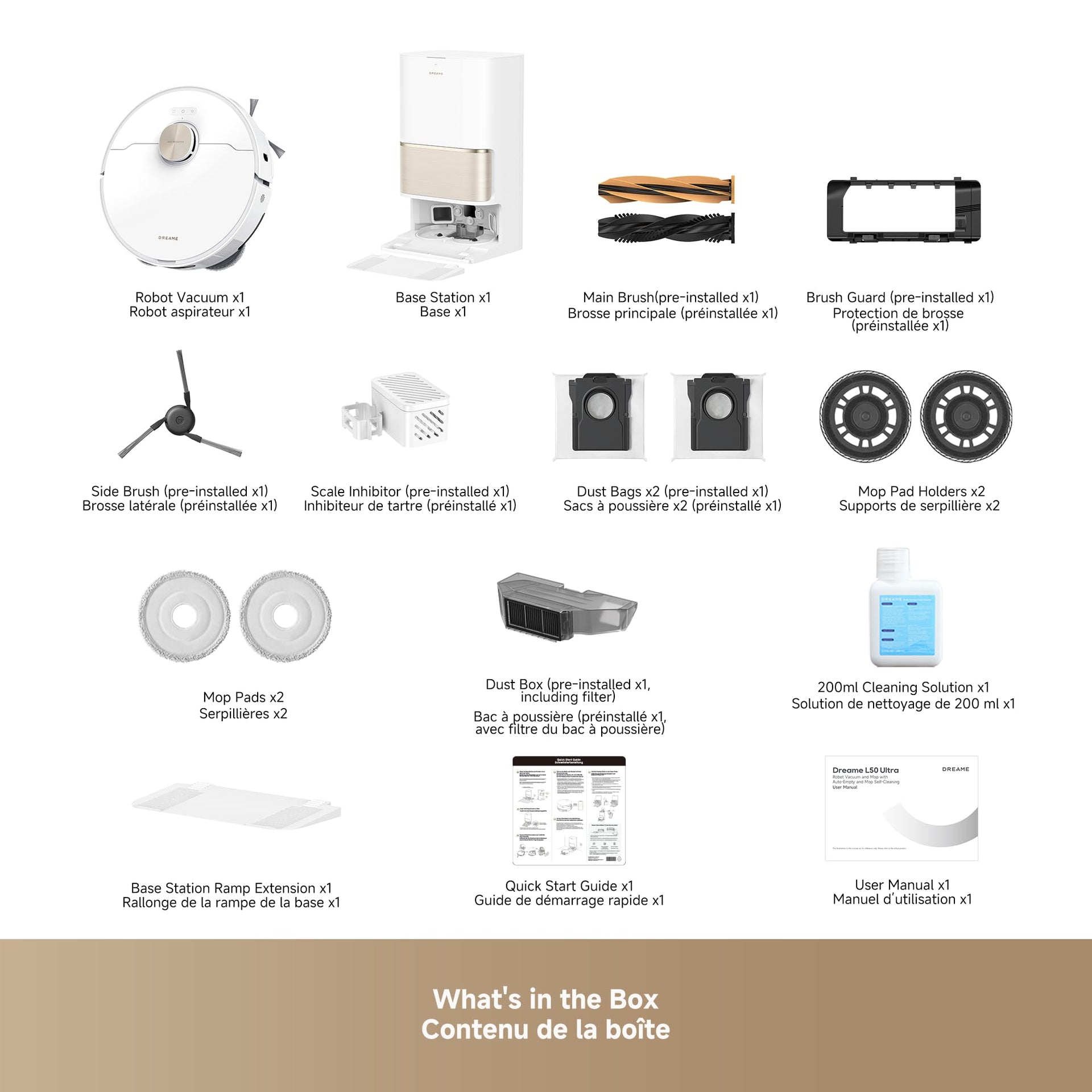 L50 Ultra Robot Vacuum and Mop White