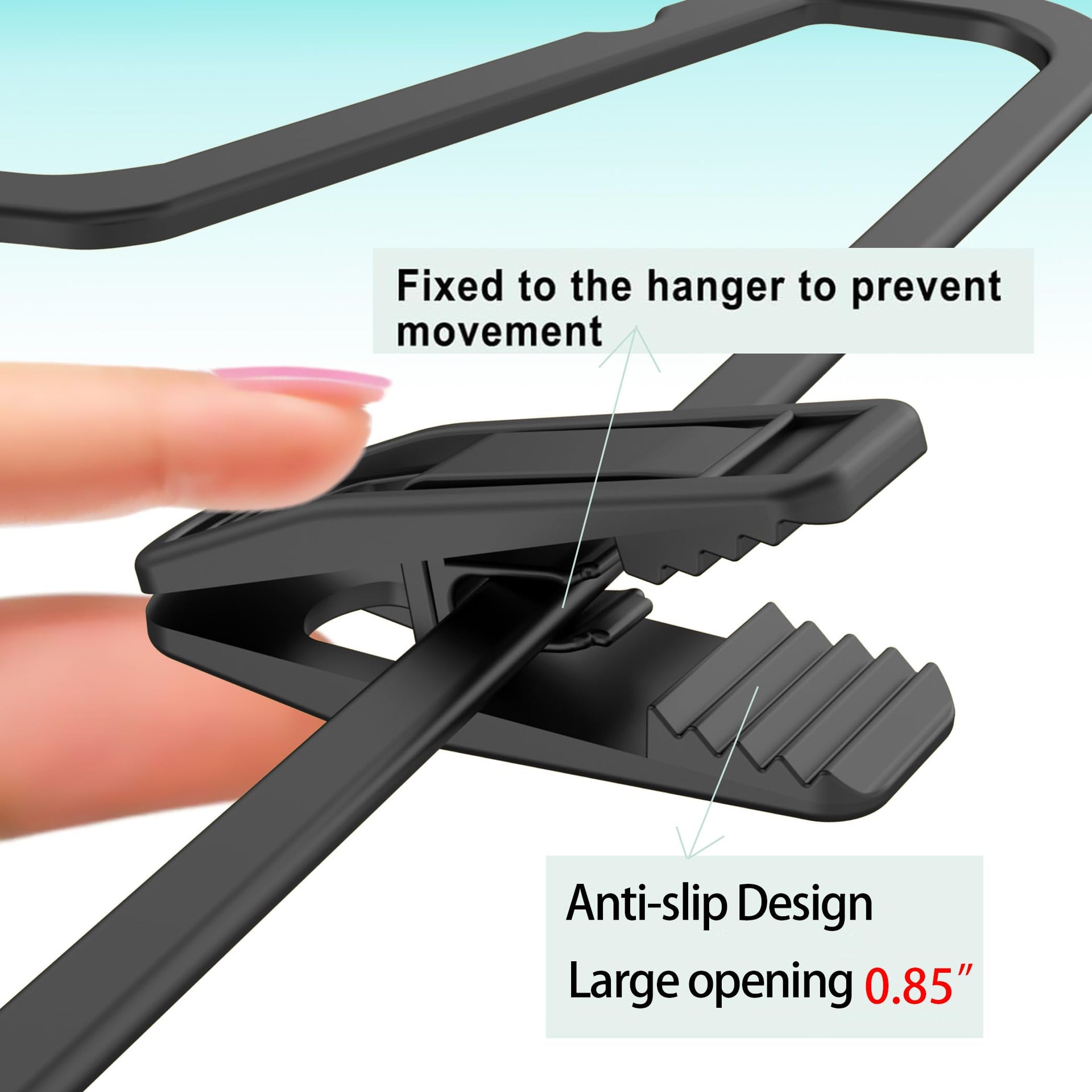 Hanger Clips Perfect for Velvet Hangers