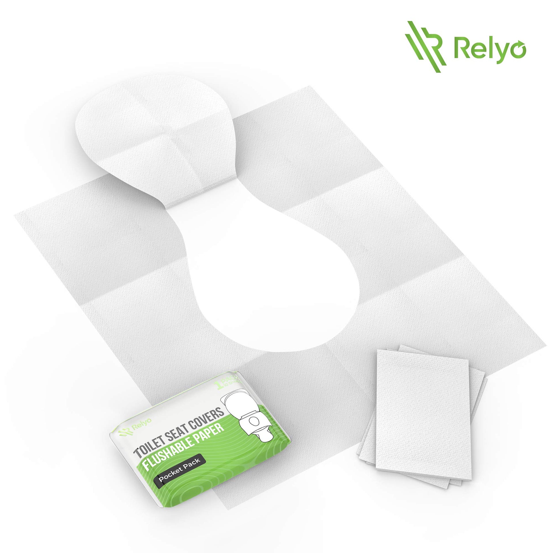 Toilet Seat Cover Paper Flushable (50 Count)