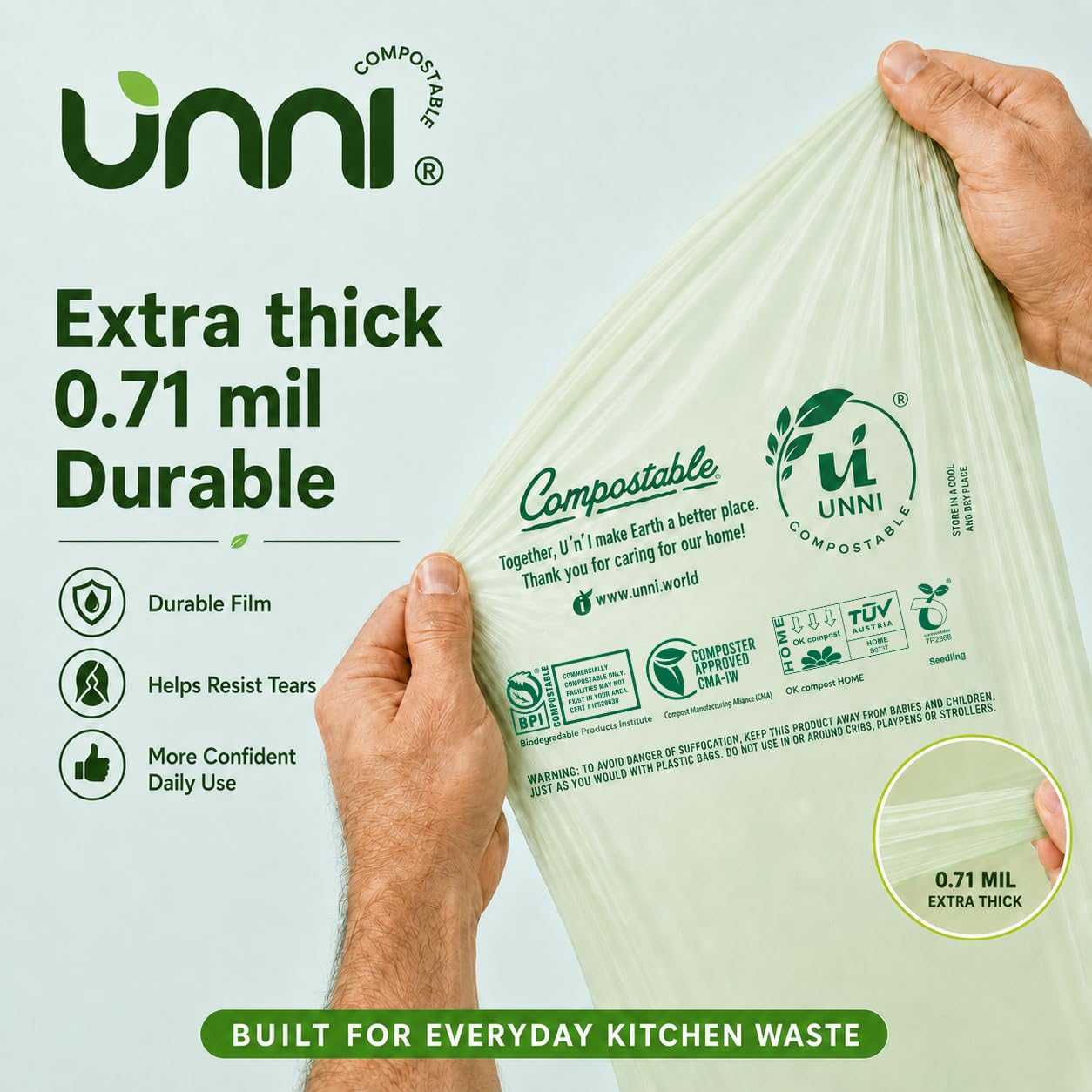 2.6 Gallon Compostable Bags (600 Count)