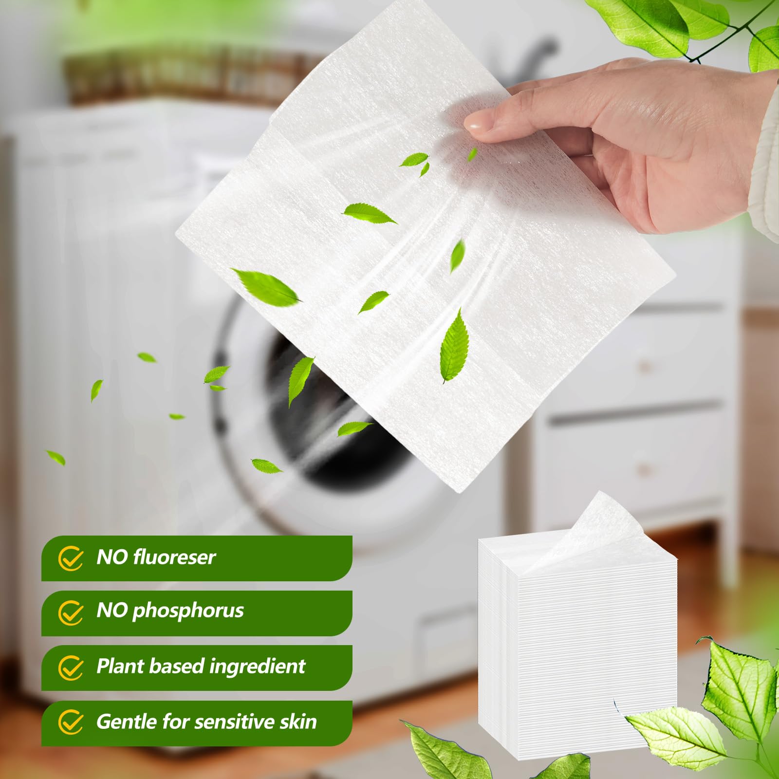 600 Count Dryer Sheets Bulk Fabric Softener Unscented Dryer Sheets Naturally Softens and Removes Static Cling